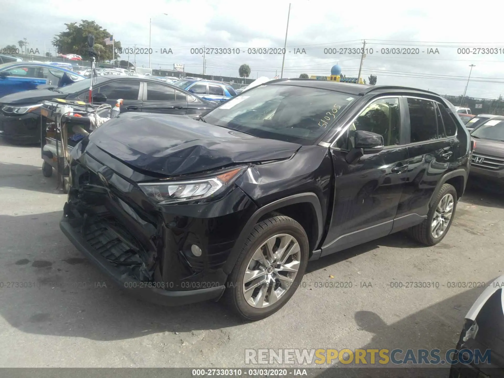 2 Photograph of a damaged car JTMC1RFVXKD510305 TOYOTA RAV4 2019