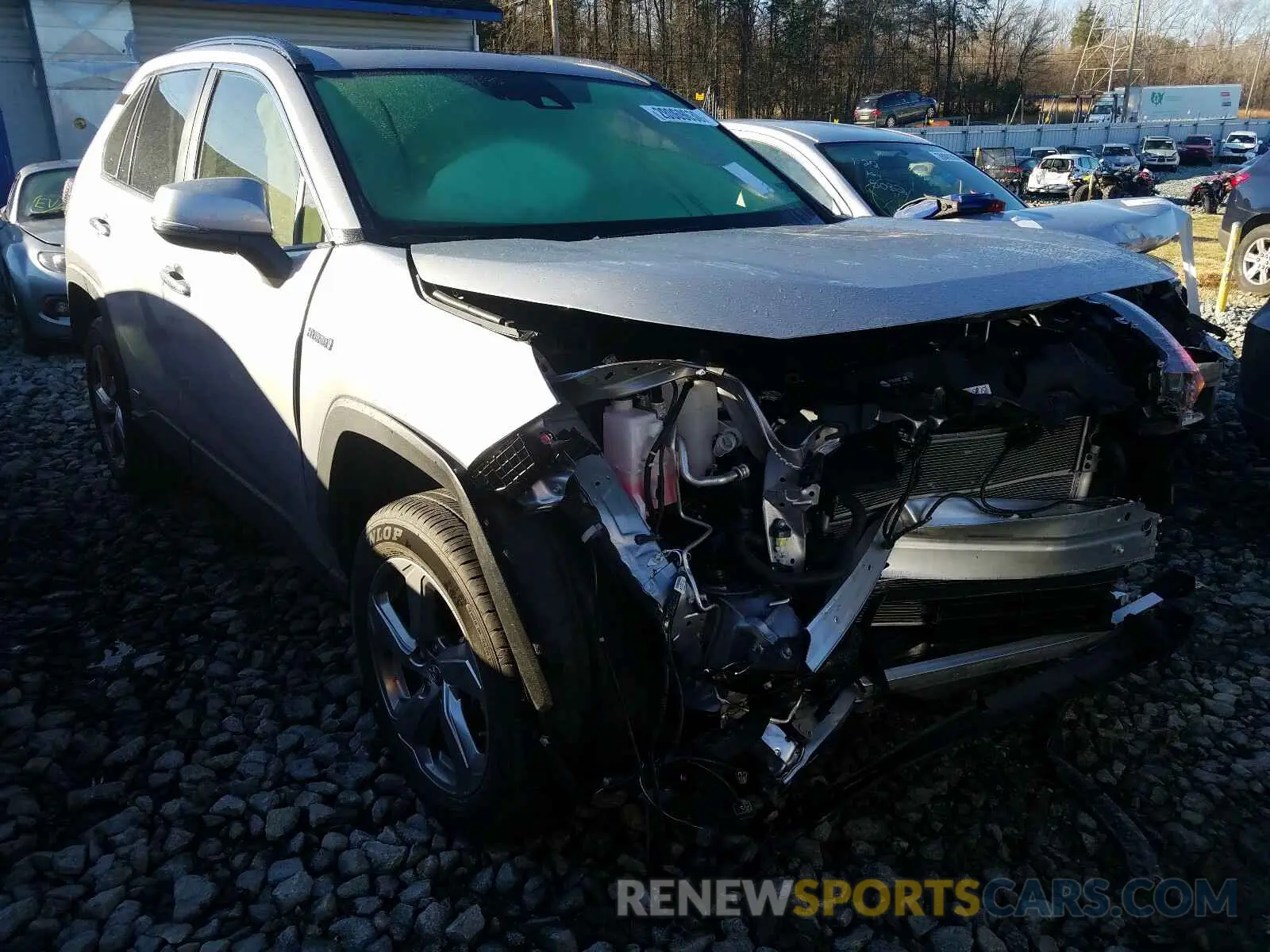 1 Photograph of a damaged car JTMDWRFV8KD018216 TOYOTA RAV4 2019