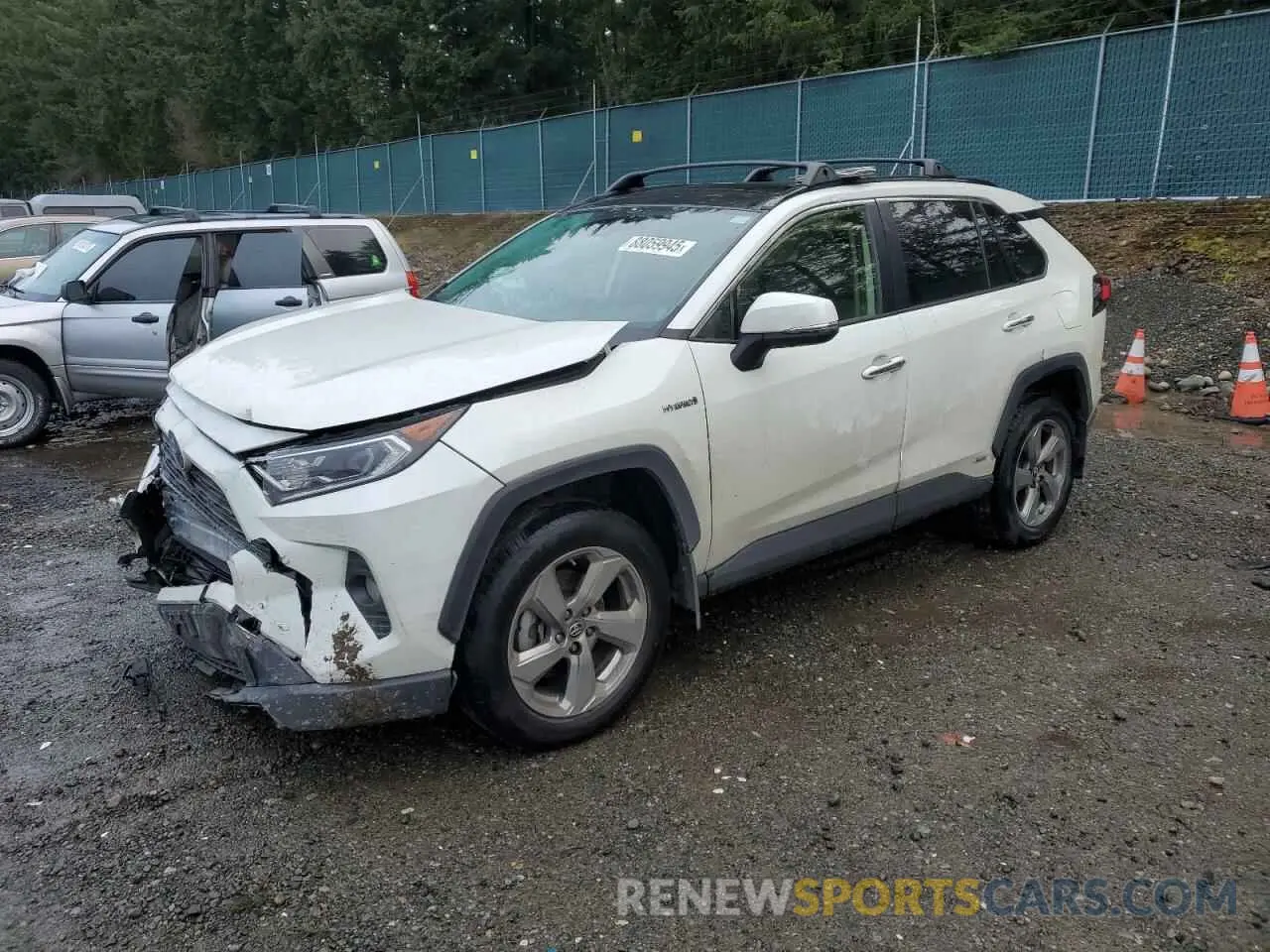 1 Photograph of a damaged car JTMDWRFVXKD515302 TOYOTA RAV4 2019