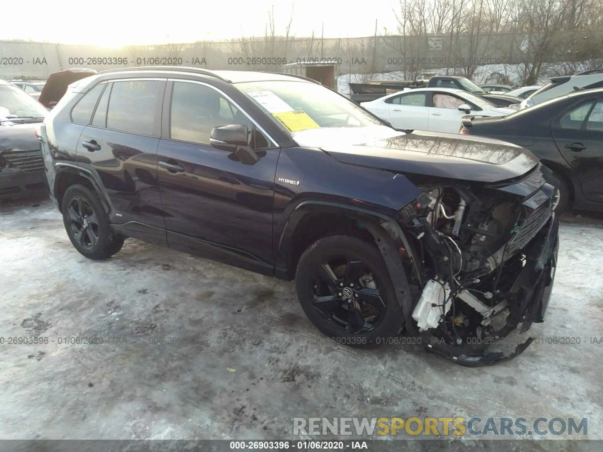 1 Photograph of a damaged car JTMEWRFV0KJ006843 TOYOTA RAV4 2019