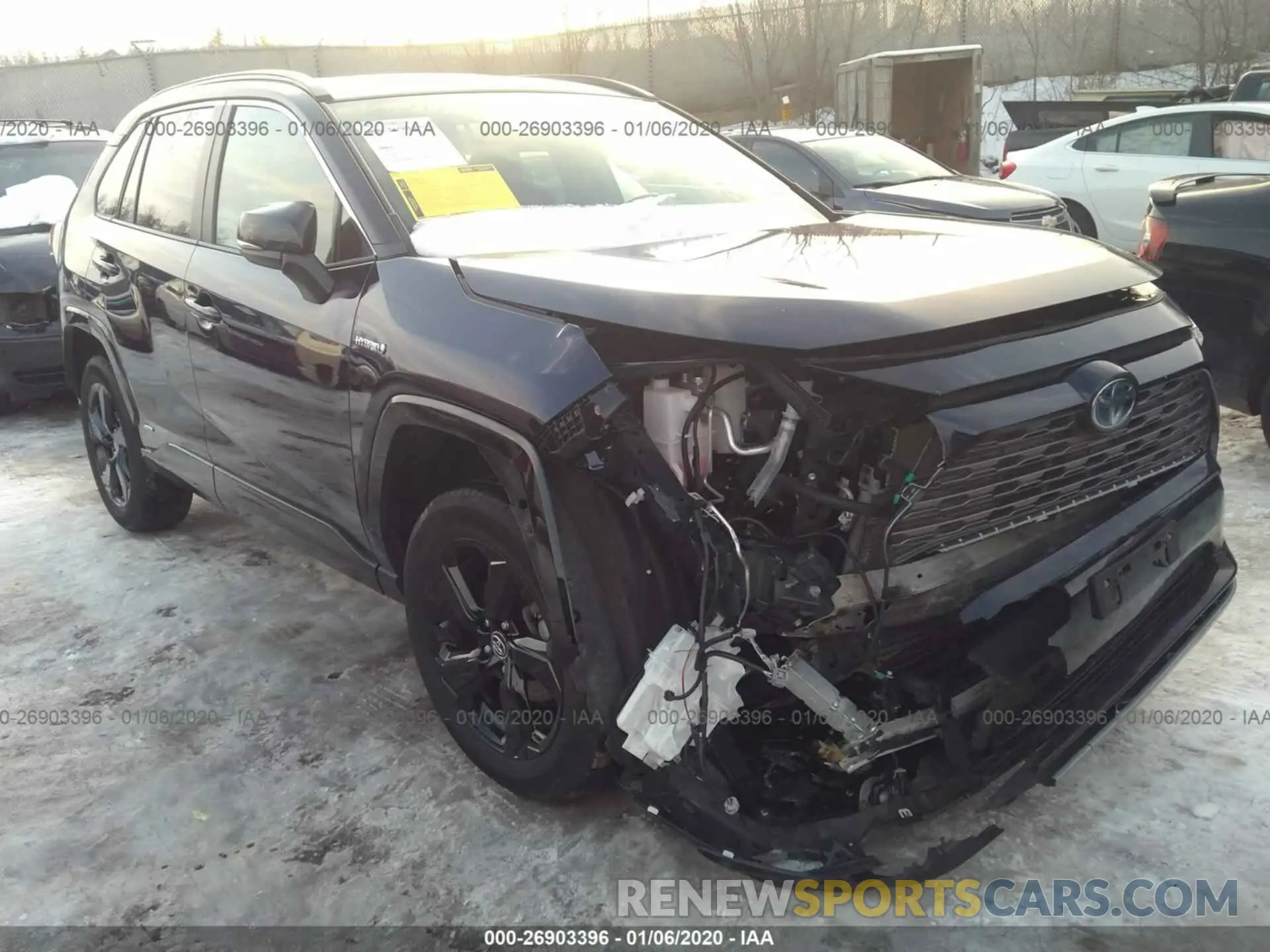 6 Photograph of a damaged car JTMEWRFV0KJ006843 TOYOTA RAV4 2019