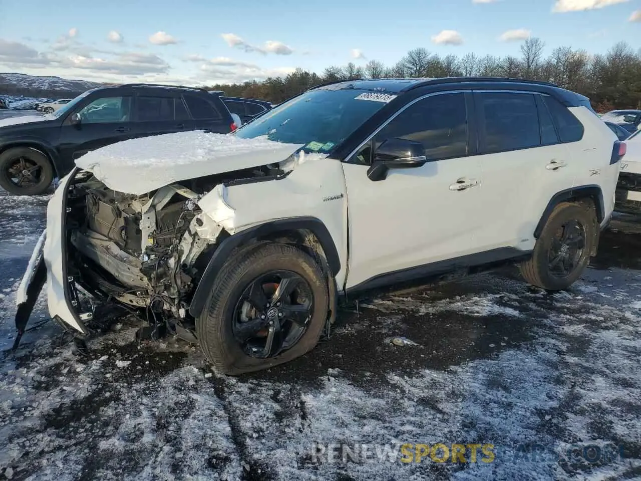1 Photograph of a damaged car JTMEWRFV1KJ023859 TOYOTA RAV4 2019