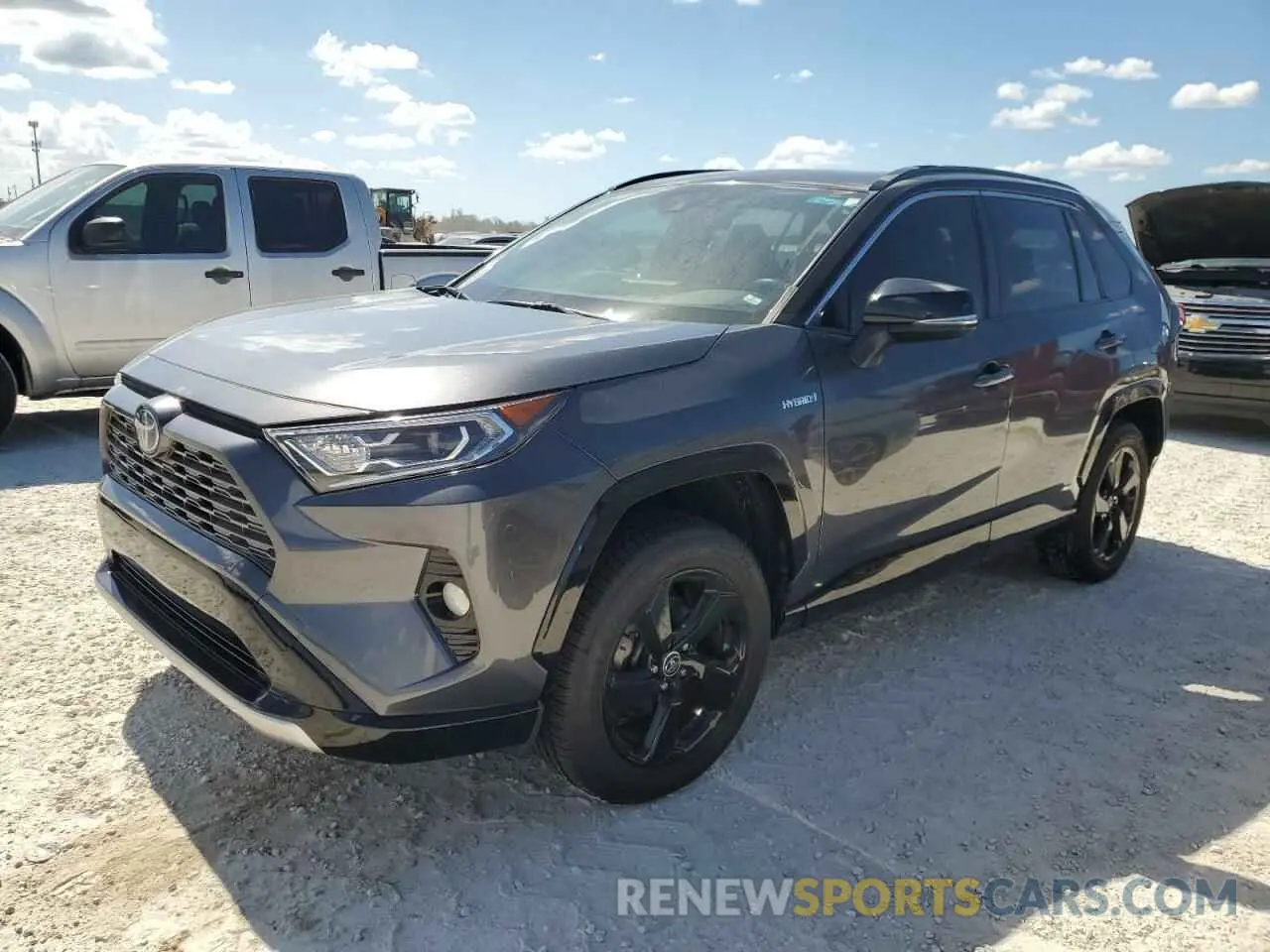 1 Photograph of a damaged car JTMEWRFV2KD510101 TOYOTA RAV4 2019