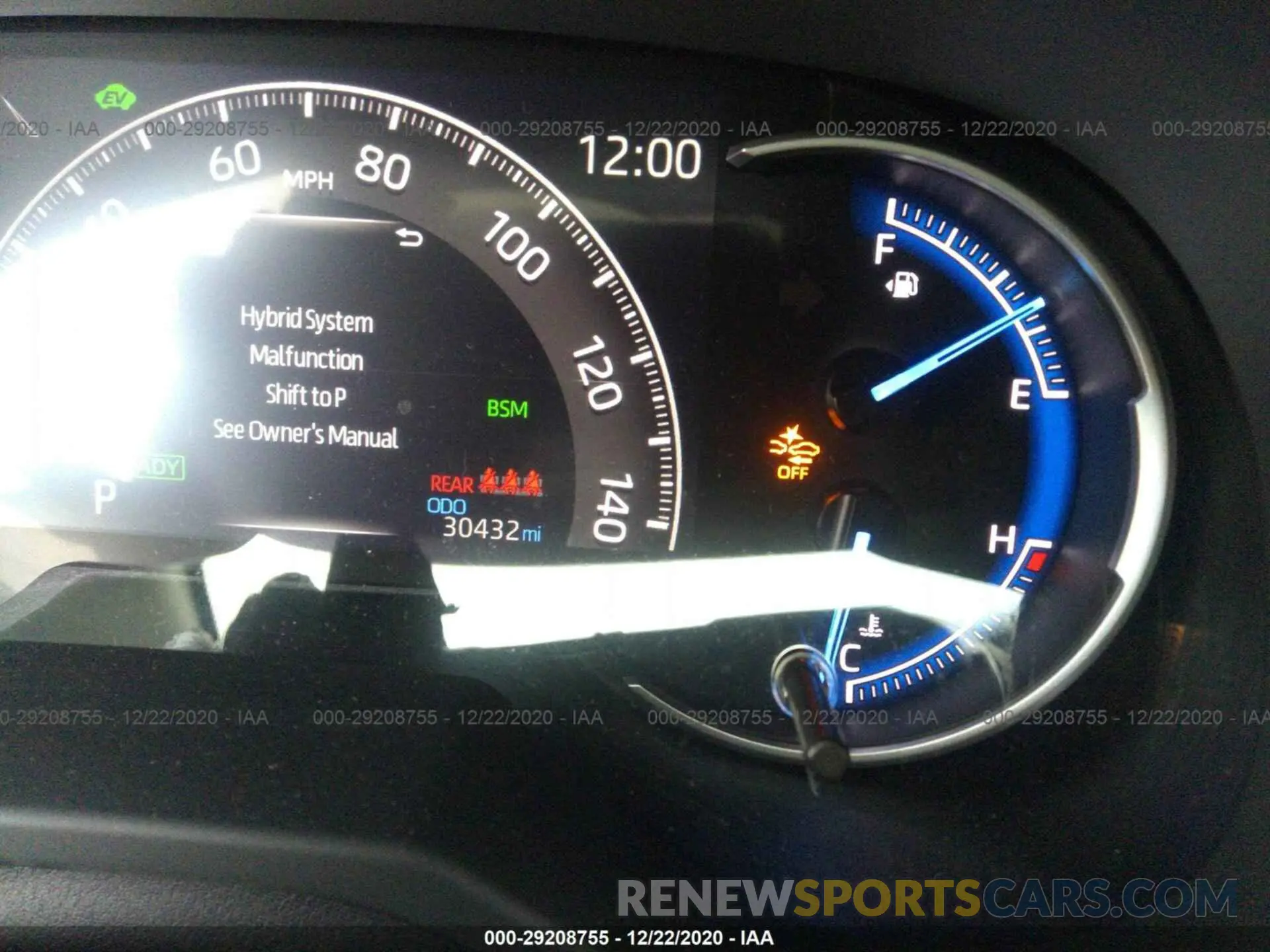 7 Photograph of a damaged car JTMEWRFV5KJ001637 TOYOTA RAV4 2019