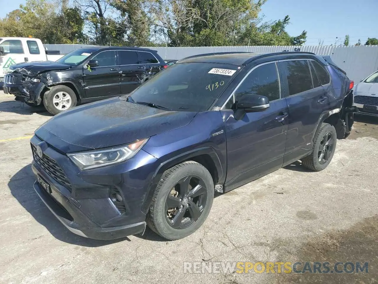 1 Photograph of a damaged car JTMEWRFV6KJ020018 TOYOTA RAV4 2019