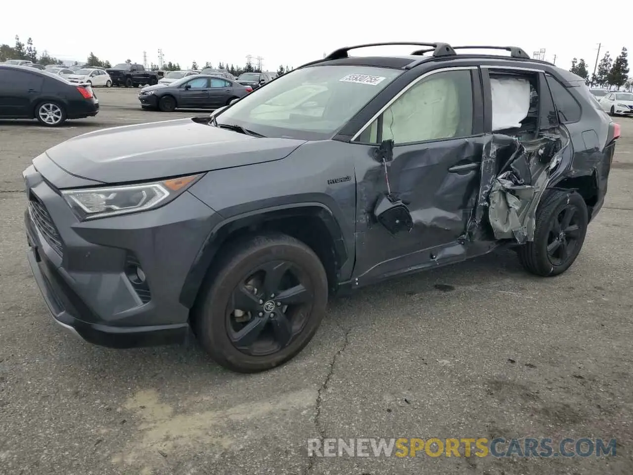 1 Photograph of a damaged car JTMEWRFV8KD511771 TOYOTA RAV4 2019