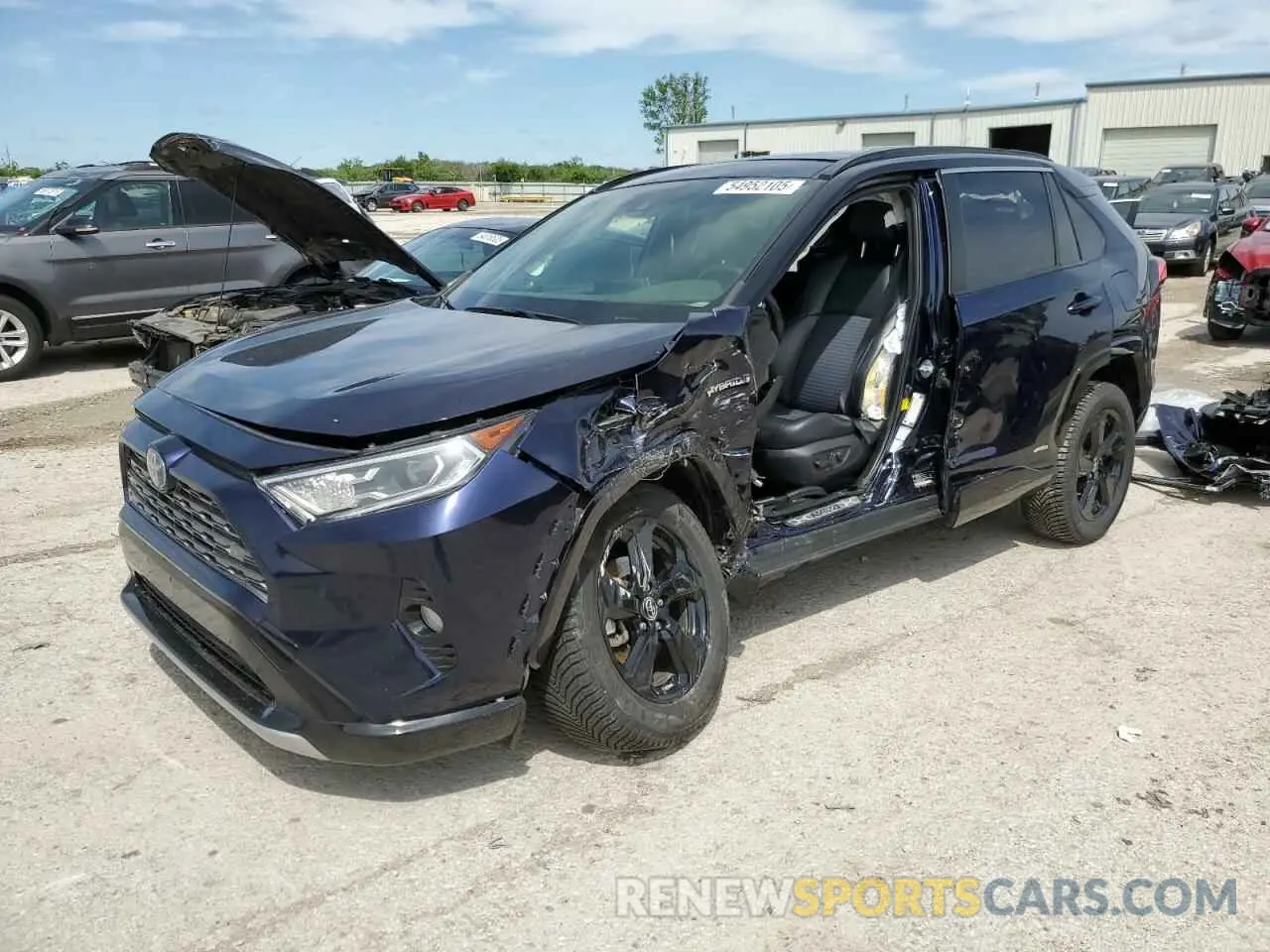 1 Photograph of a damaged car JTMEWRFV8KD520292 TOYOTA RAV4 2019