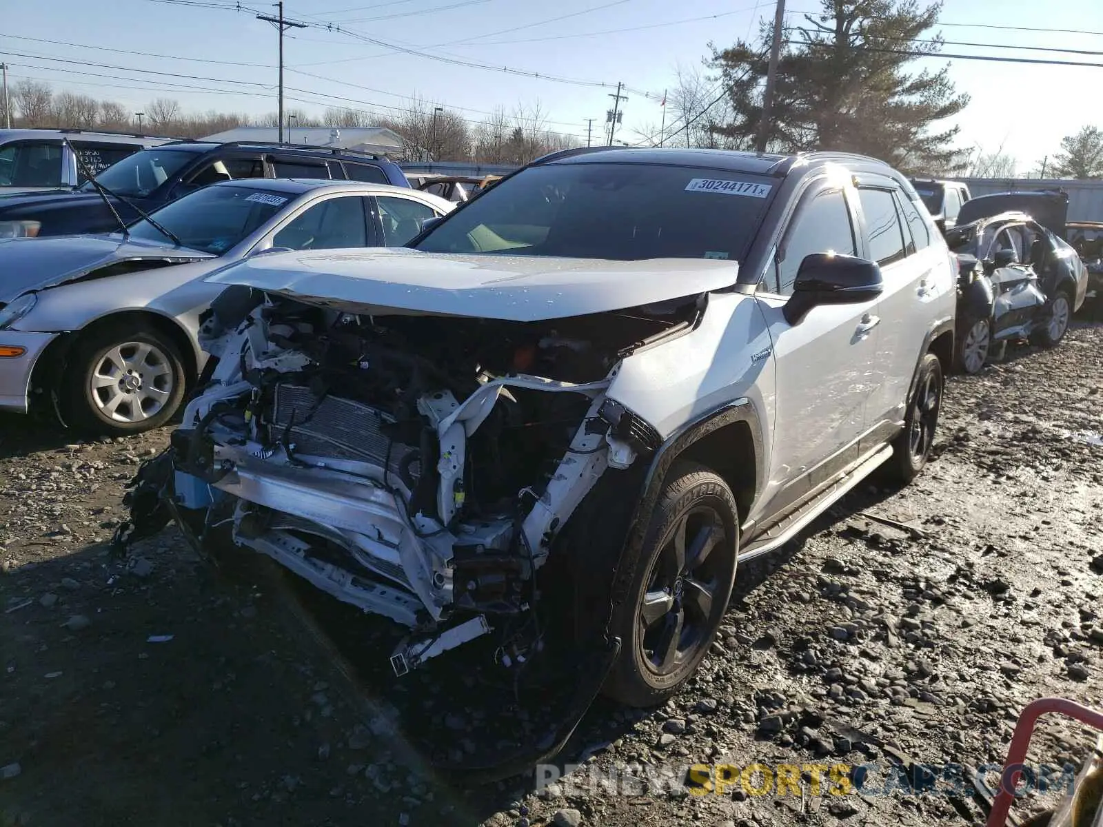 2 Photograph of a damaged car JTMEWRFV9KJ011426 TOYOTA RAV4 2019