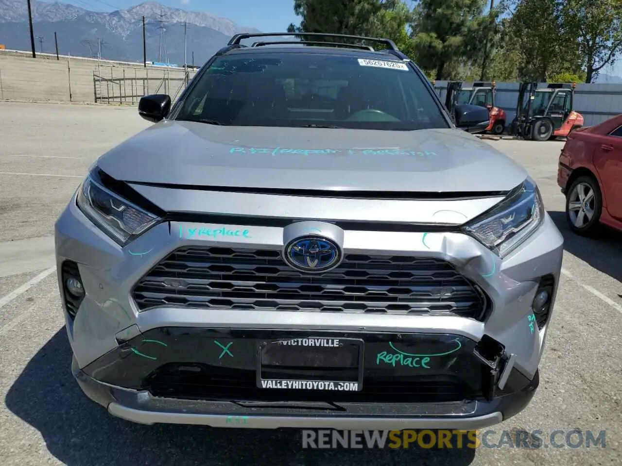 5 Фотография поврежденного автомобиля JTMEWRFVXKD519161 TOYOTA RAV4 2019