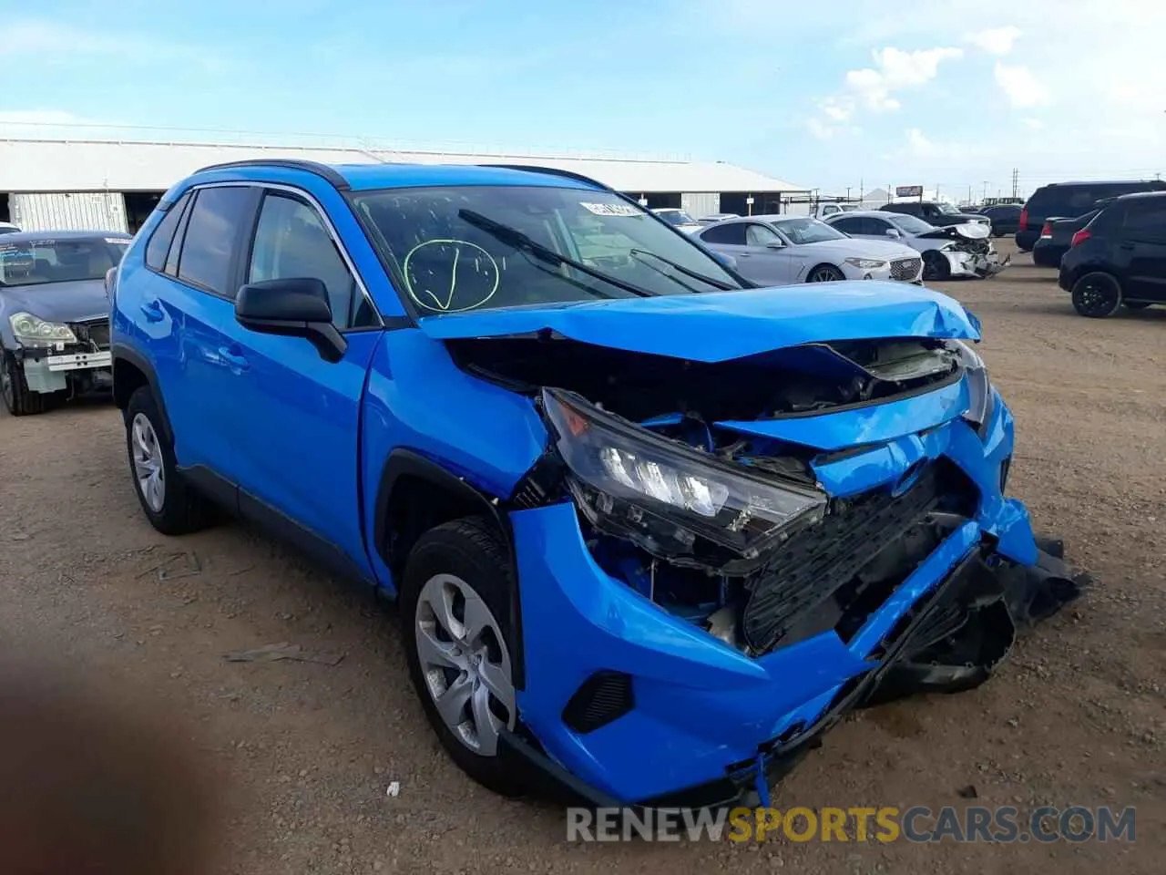 1 Photograph of a damaged car JTMF1RFV8KD500725 TOYOTA RAV4 2019