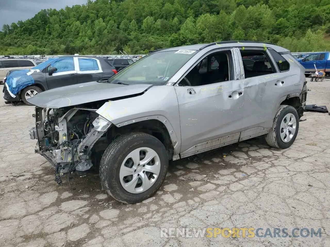 1 Фотография поврежденного автомобиля JTMG1RFV2KD514897 TOYOTA RAV4 2019
