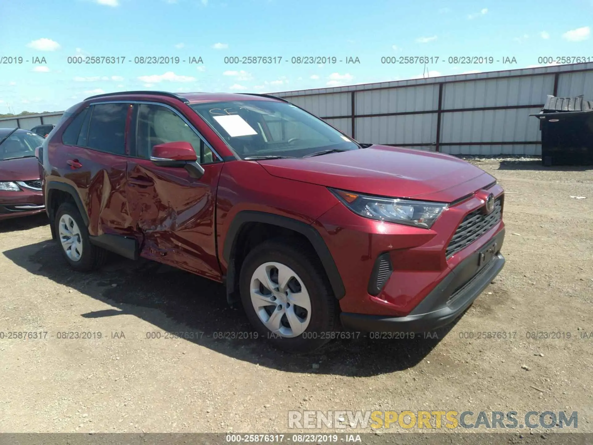 1 Photograph of a damaged car JTMG1RFV3KD010472 TOYOTA RAV4 2019