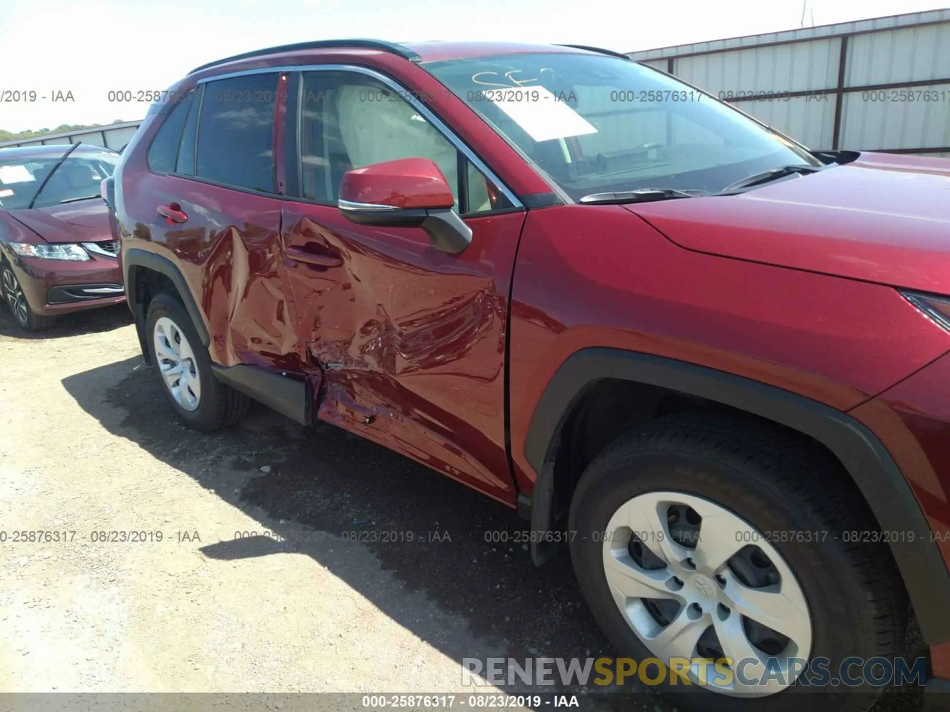 6 Photograph of a damaged car JTMG1RFV3KD010472 TOYOTA RAV4 2019