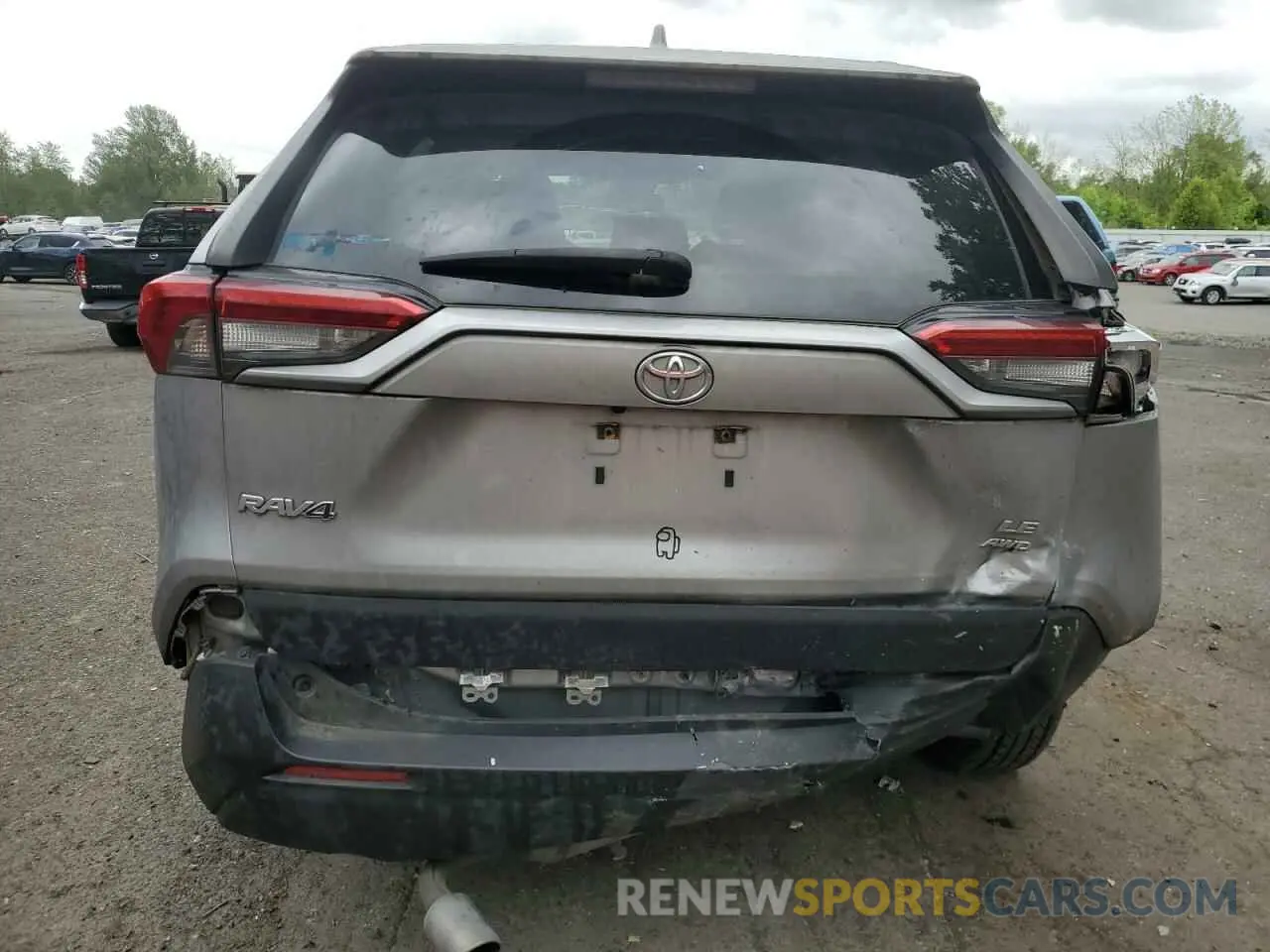 6 Фотография поврежденного автомобиля JTMG1RFV4KD004180 TOYOTA RAV4 2019
