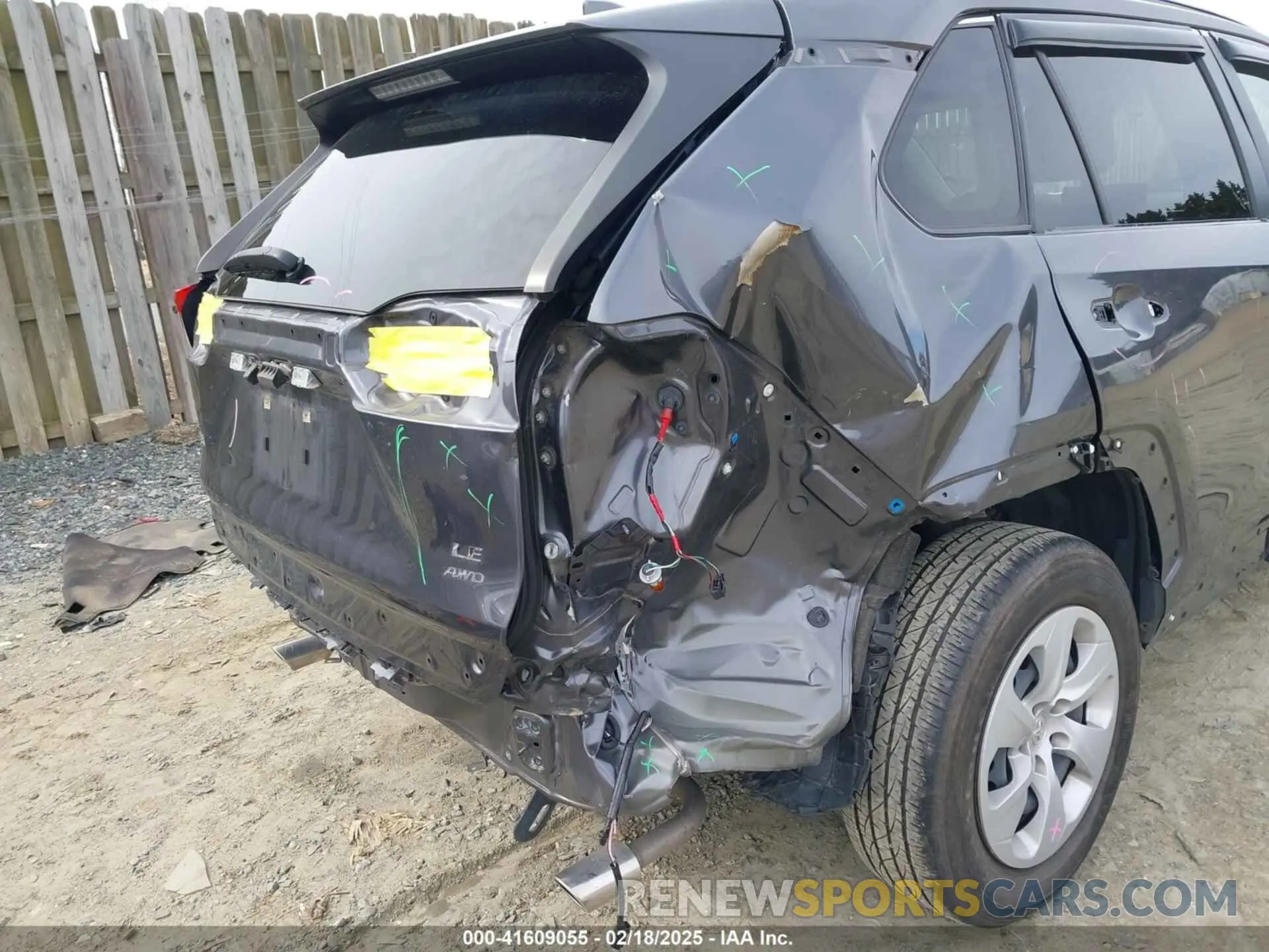 6 Фотография поврежденного автомобиля JTMG1RFV7KD017764 TOYOTA RAV4 2019