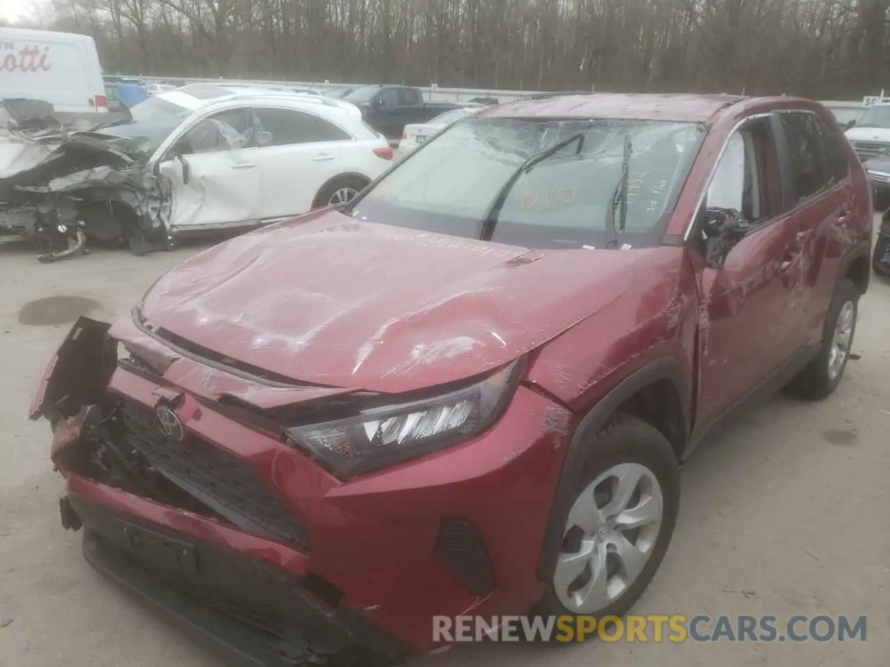 2 Фотография поврежденного автомобиля JTMG1RFVXKJ004167 TOYOTA RAV4 2019