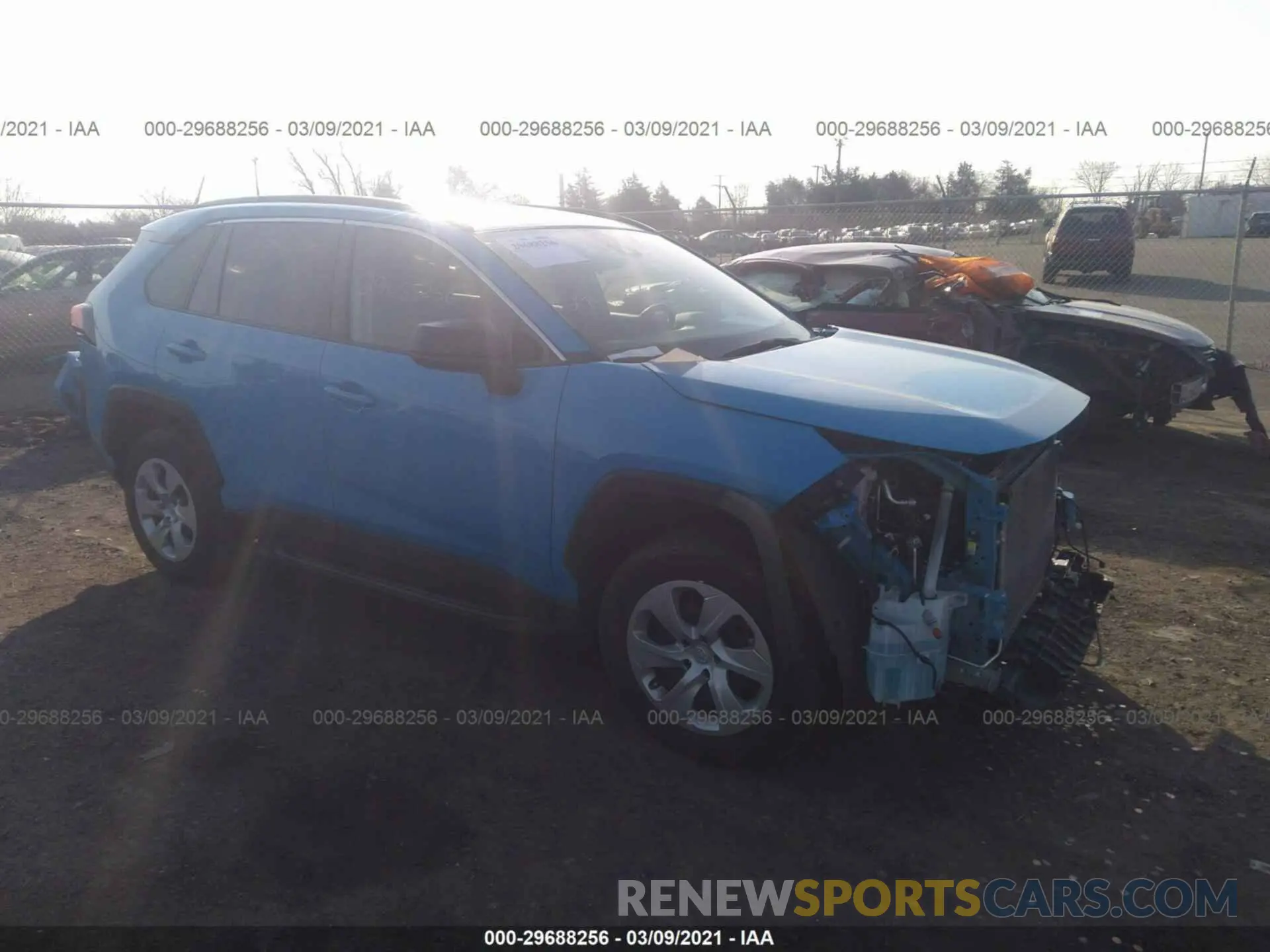1 Photograph of a damaged car JTMH1RFV2KD014453 TOYOTA RAV4 2019