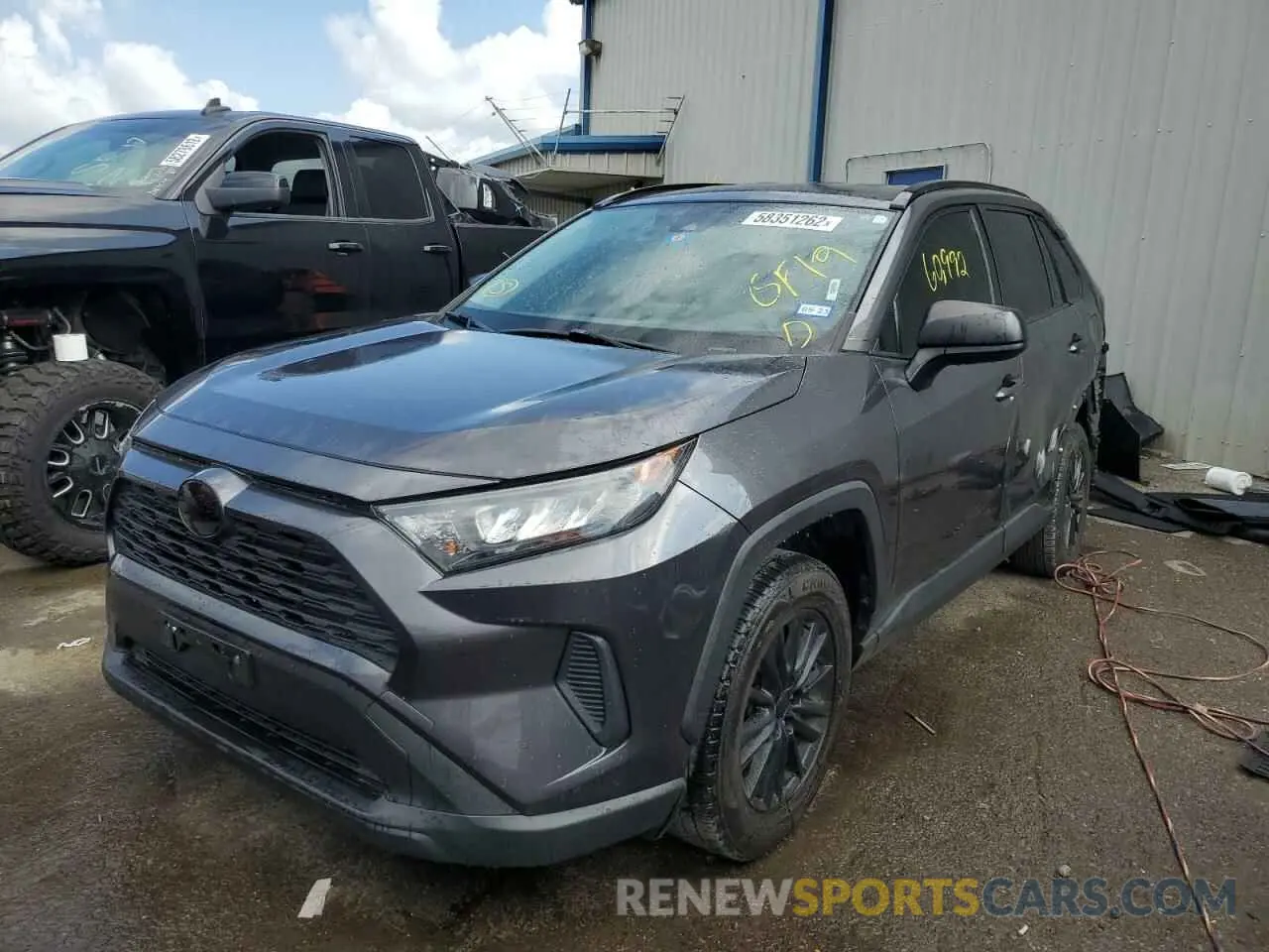 2 Фотография поврежденного автомобиля JTMH1RFV4KJ006582 TOYOTA RAV4 2019