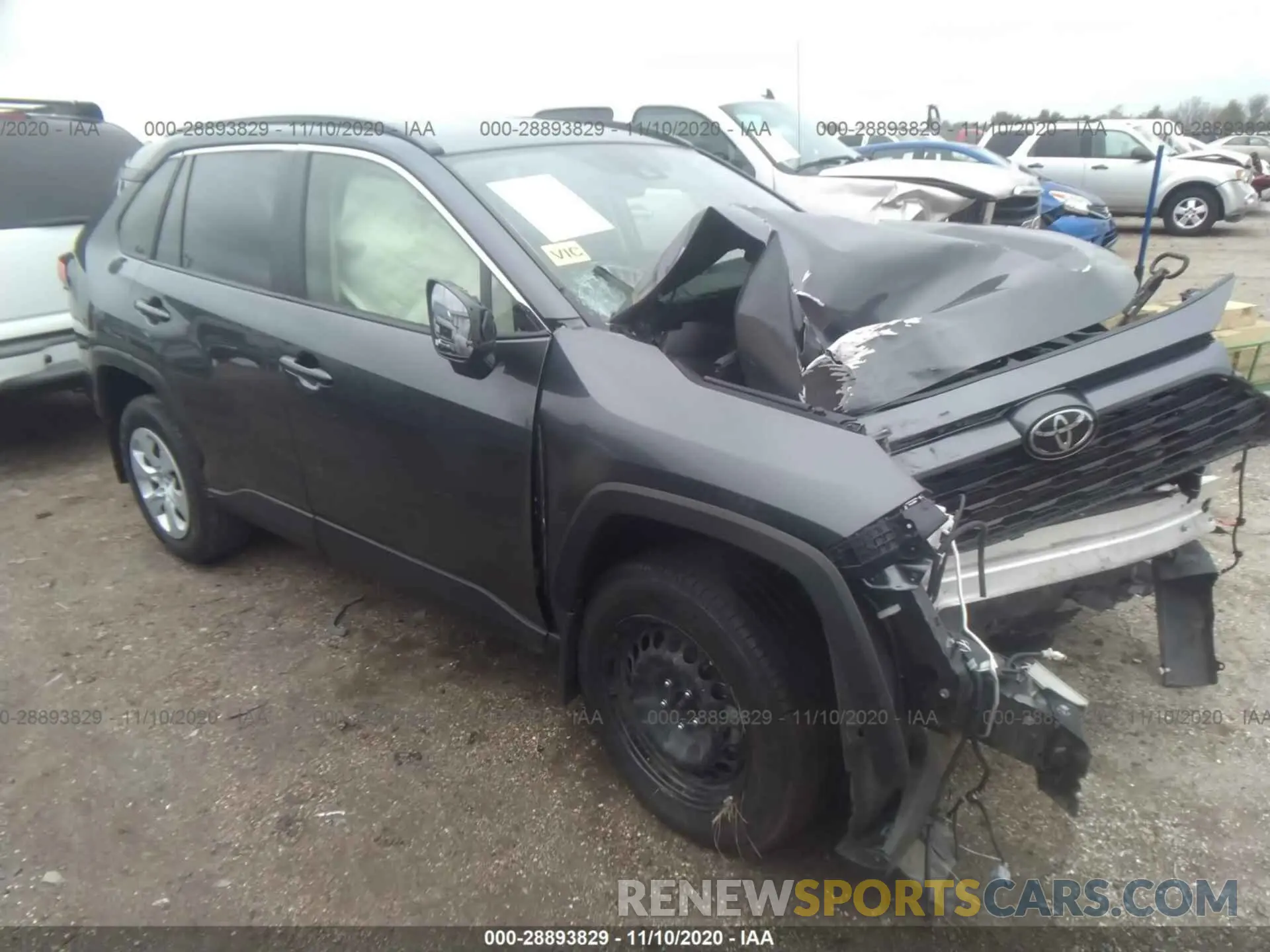 1 Photograph of a damaged car JTMH1RFV6KD512350 TOYOTA RAV4 2019