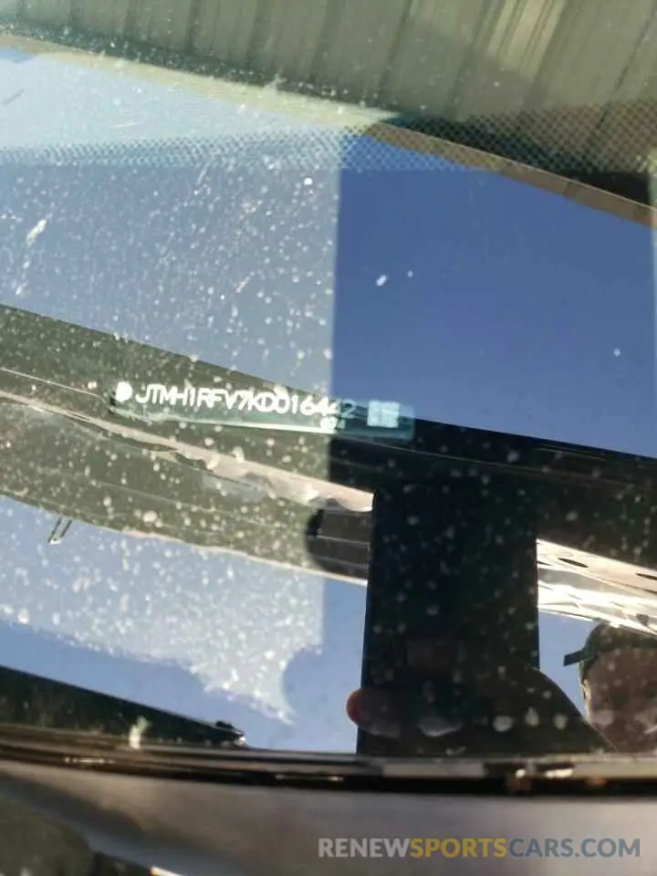 12 Фотография поврежденного автомобиля JTMH1RFV7KD016442 TOYOTA RAV4 2019