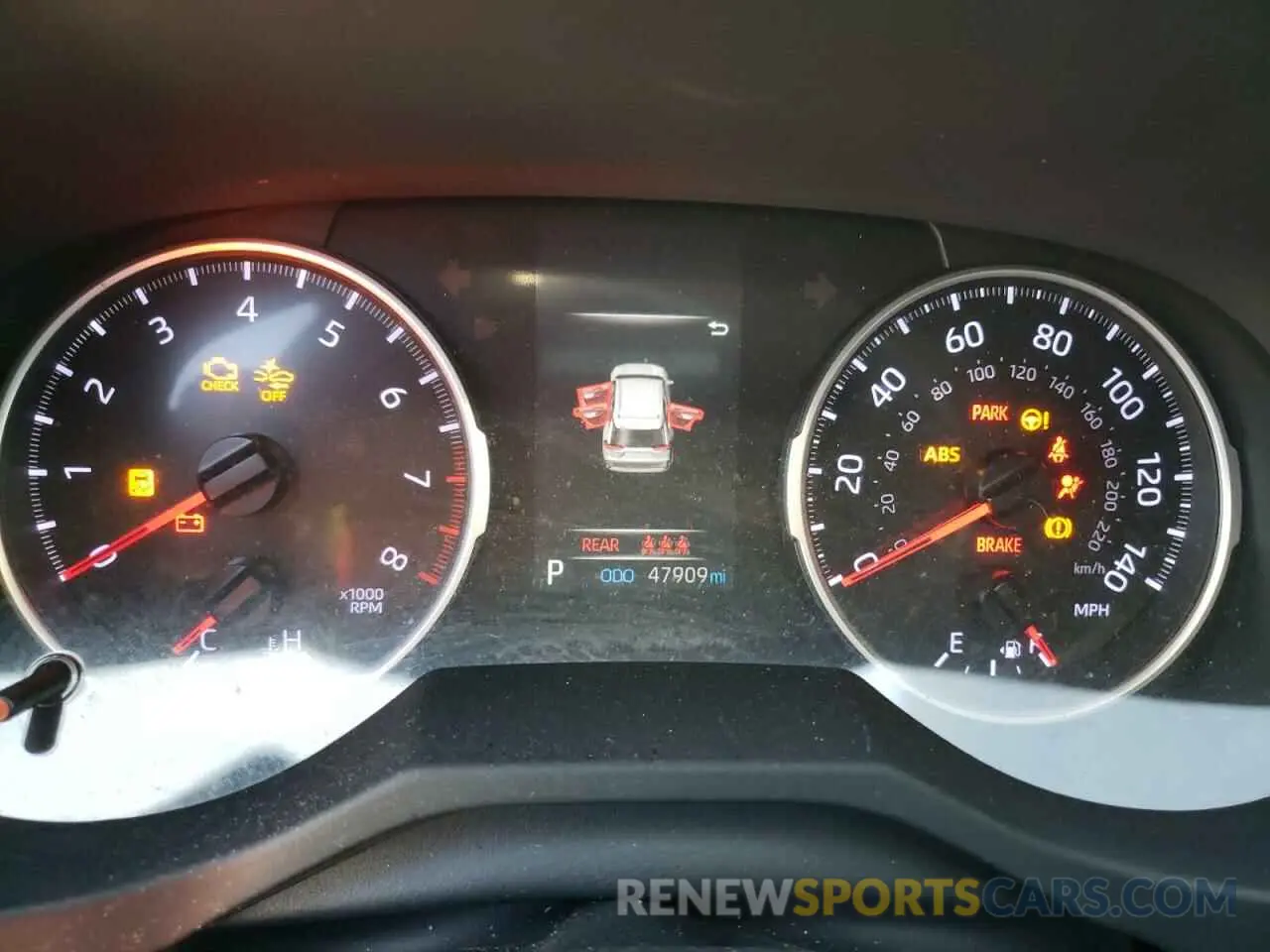 8 Photograph of a damaged car JTMH1RFV9KJ003824 TOYOTA RAV4 2019