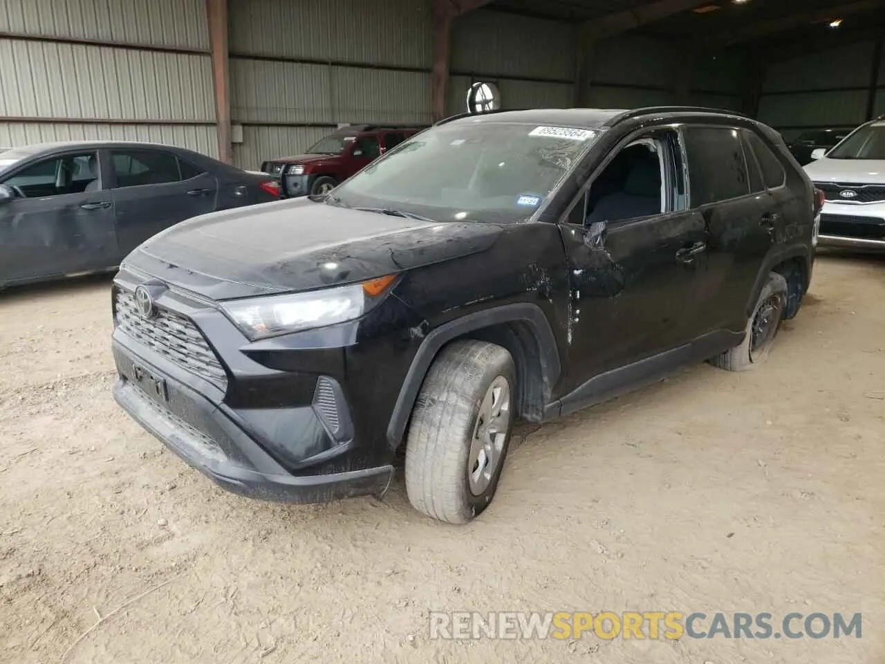 1 Photograph of a damaged car JTMH1RFVXKD037463 TOYOTA RAV4 2019