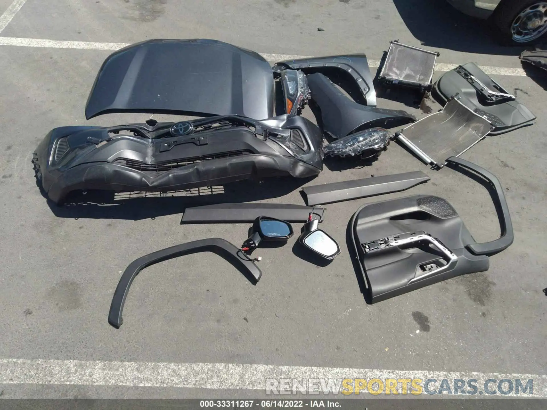 12 Фотография поврежденного автомобиля JTMK1RFV1KD009704 TOYOTA RAV4 2019