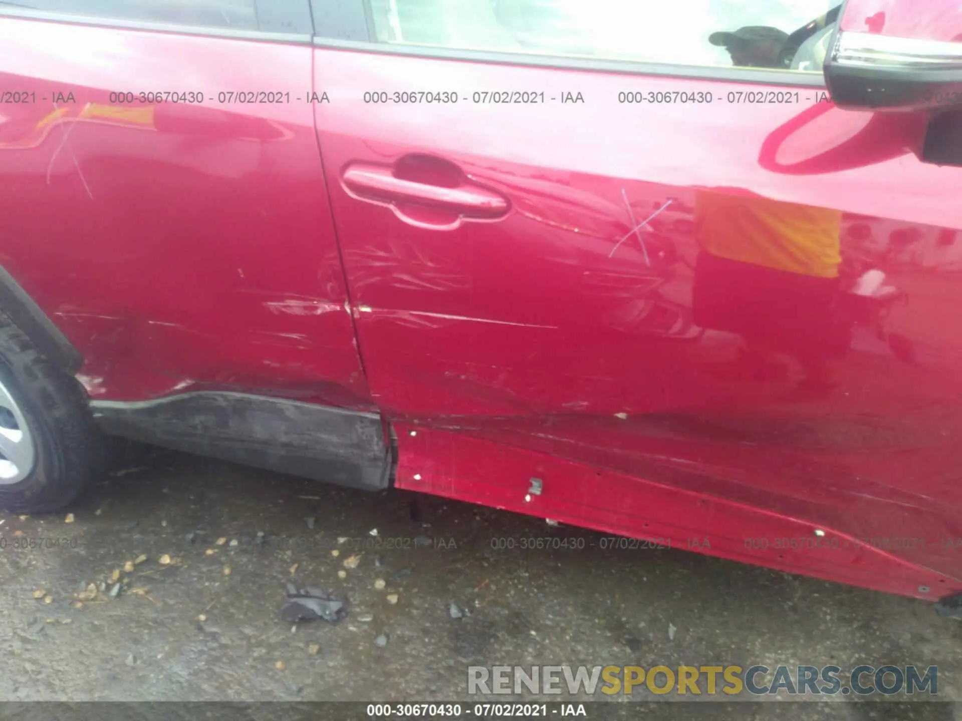 6 Photograph of a damaged car JTMK1RFV4KJ014607 TOYOTA RAV4 2019