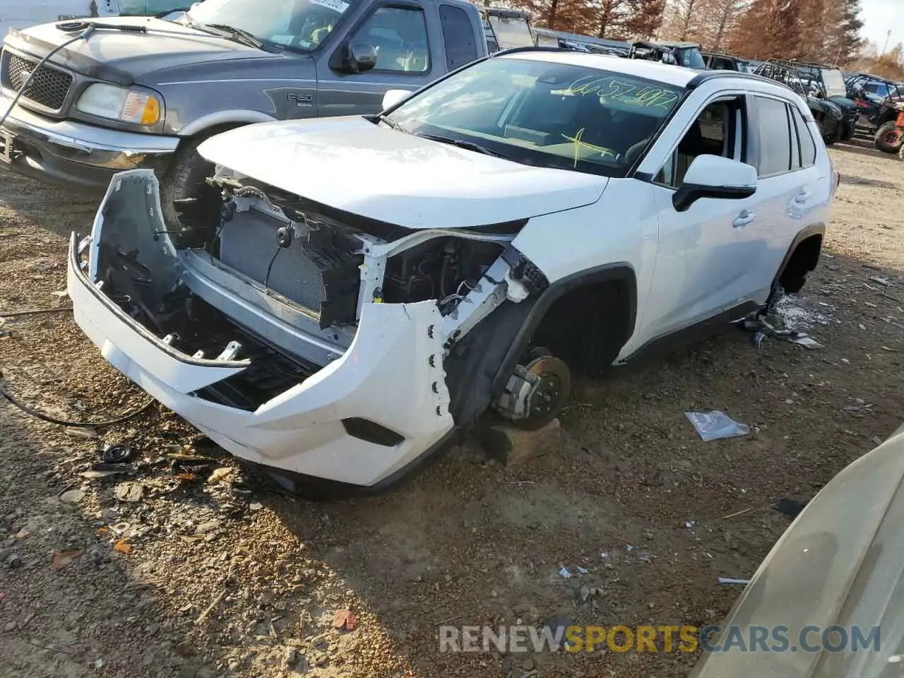 1 Photograph of a damaged car JTMK1RFV5KD028997 TOYOTA RAV4 2019