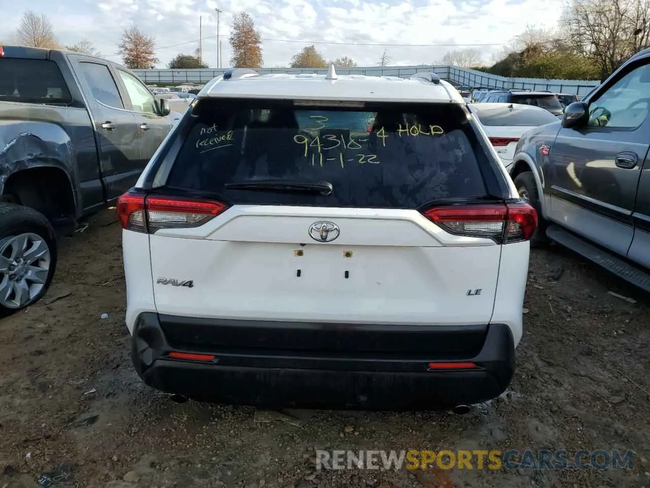 6 Photograph of a damaged car JTMK1RFV5KD028997 TOYOTA RAV4 2019