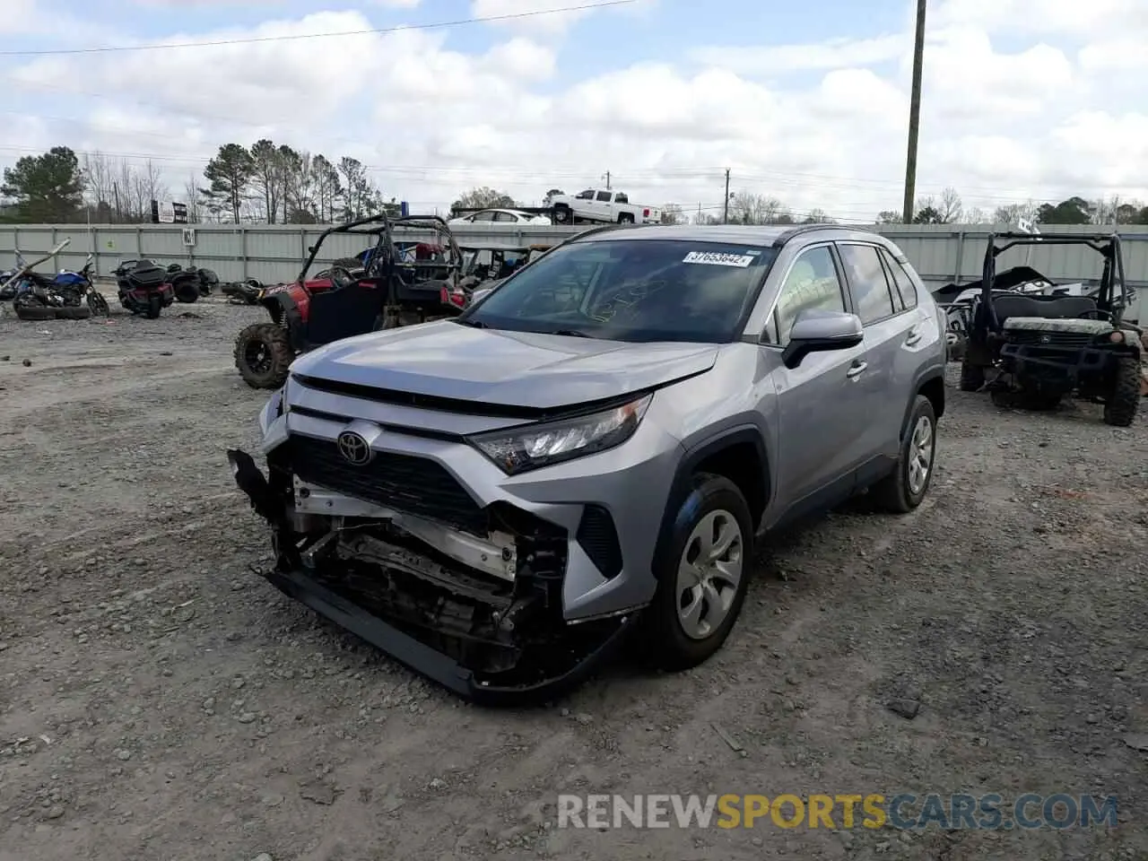2 Photograph of a damaged car JTMK1RFV8KD006718 TOYOTA RAV4 2019