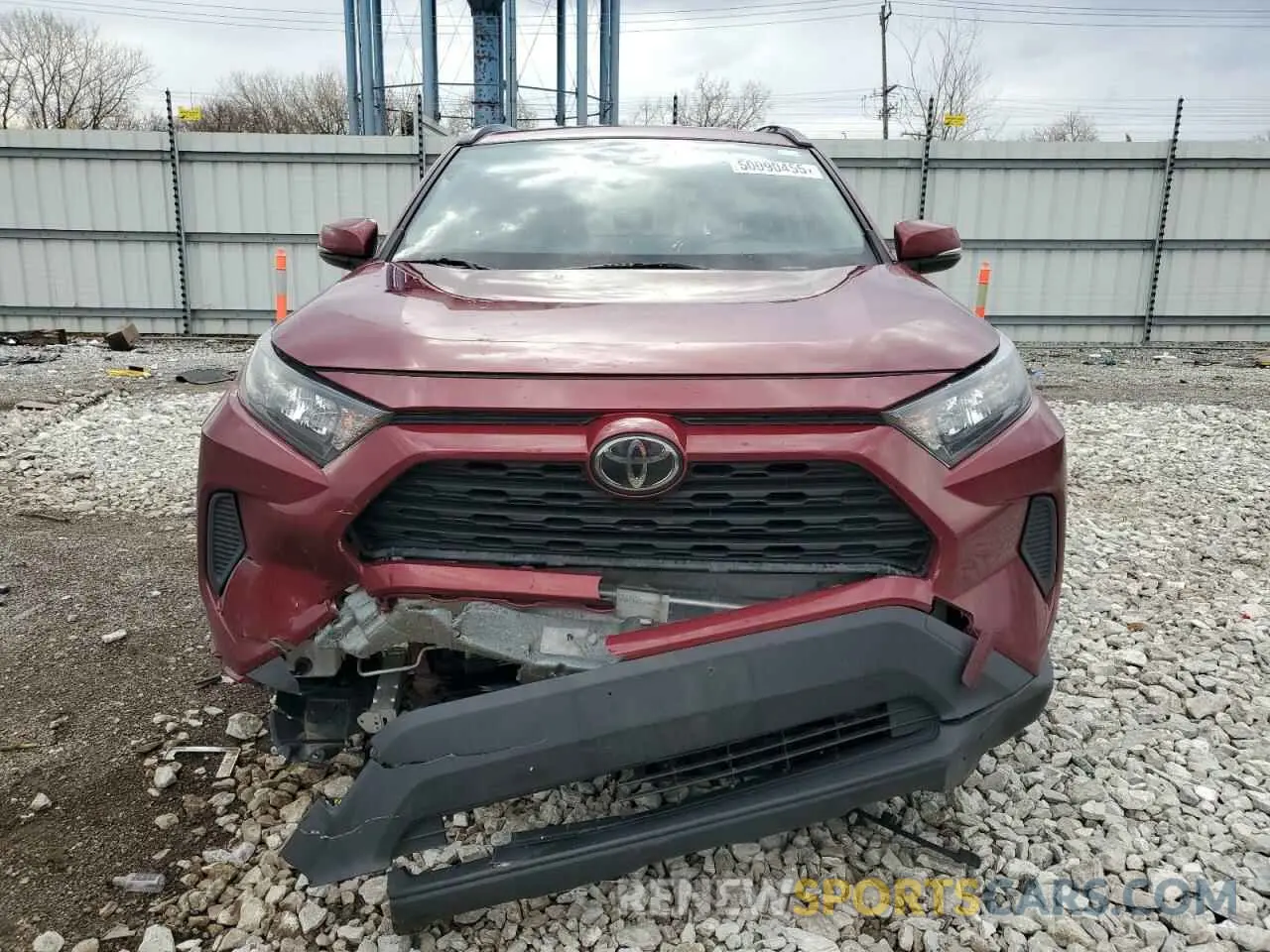 5 Фотография поврежденного автомобиля JTMK1RFV8KJ006171 TOYOTA RAV4 2019