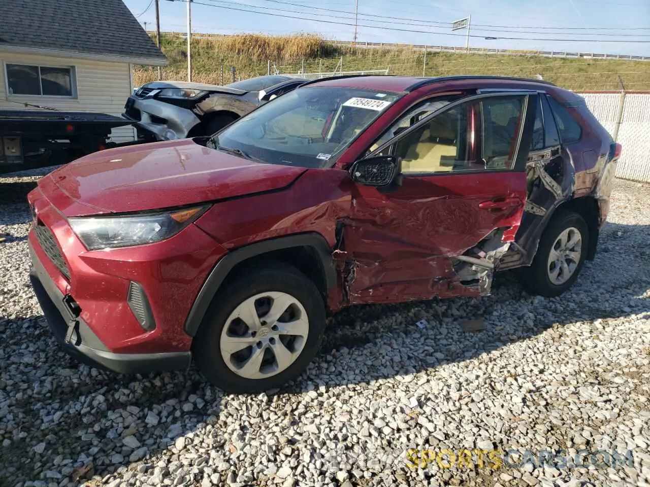 1 Photograph of a damaged car JTMK1RFV9KD019963 TOYOTA RAV4 2019