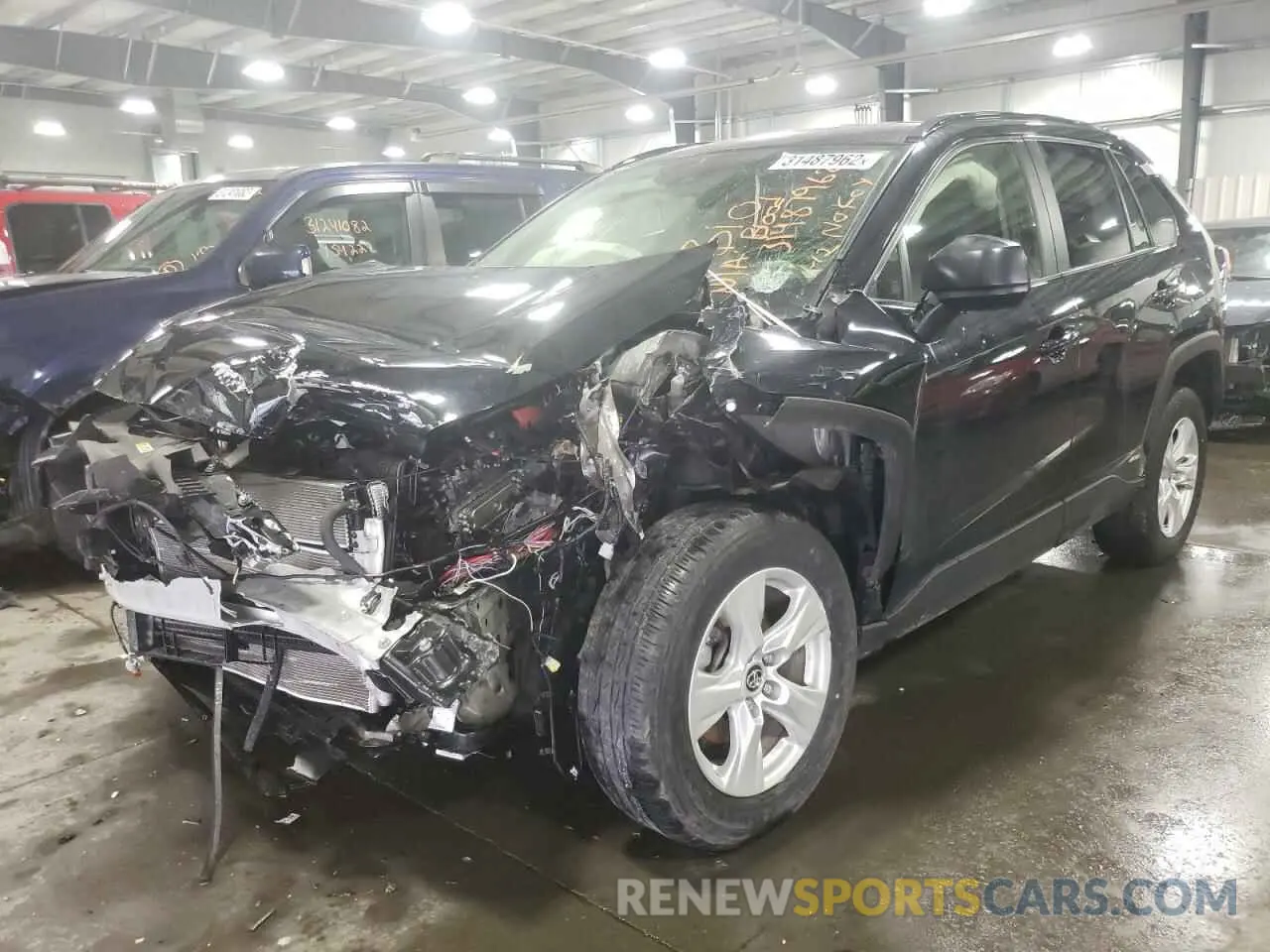 2 Фотография поврежденного автомобиля JTMLWRFV6KD022664 TOYOTA RAV4 2019