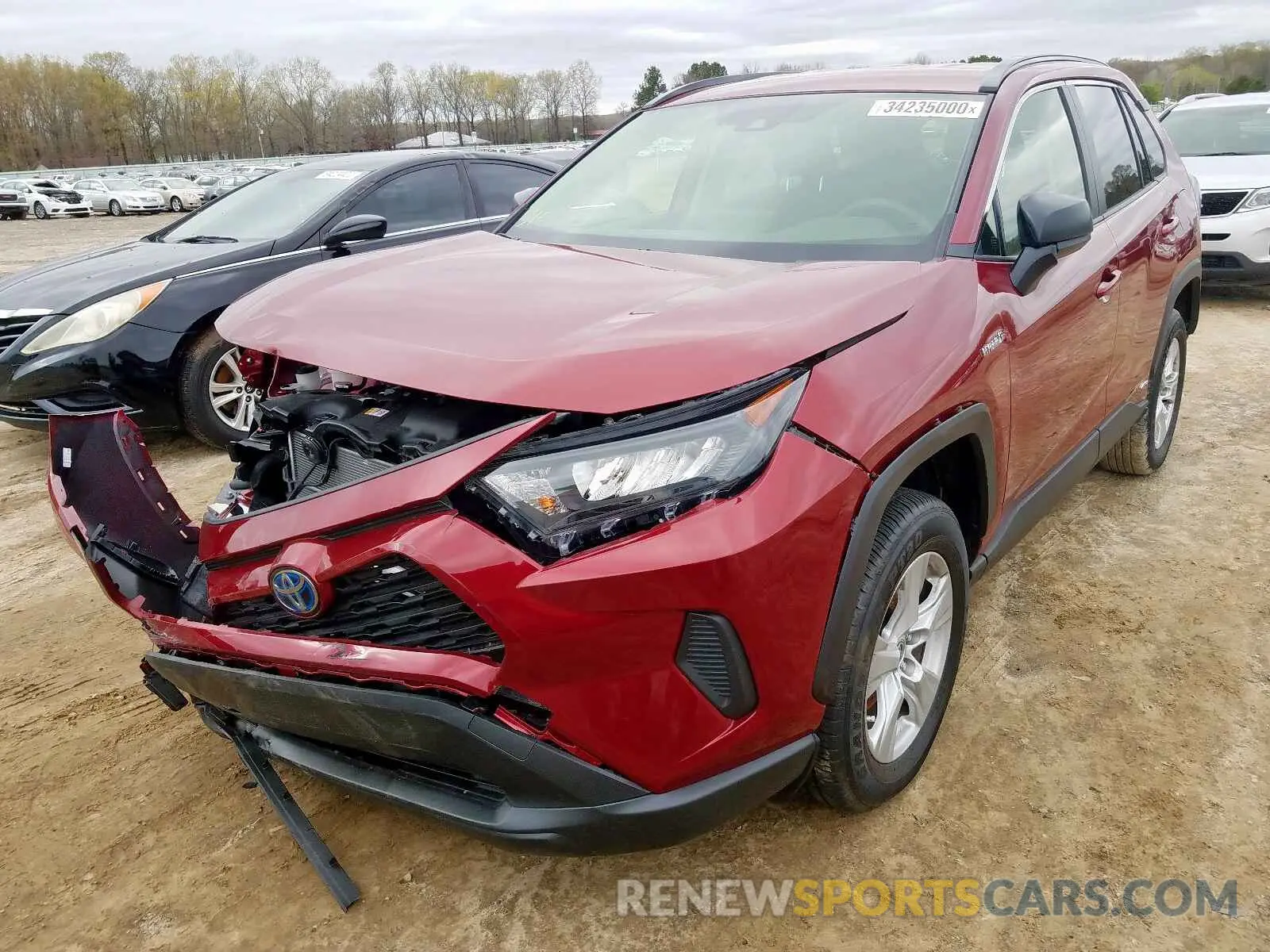 2 Photograph of a damaged car JTMLWRFV7KD041904 TOYOTA RAV4 2019
