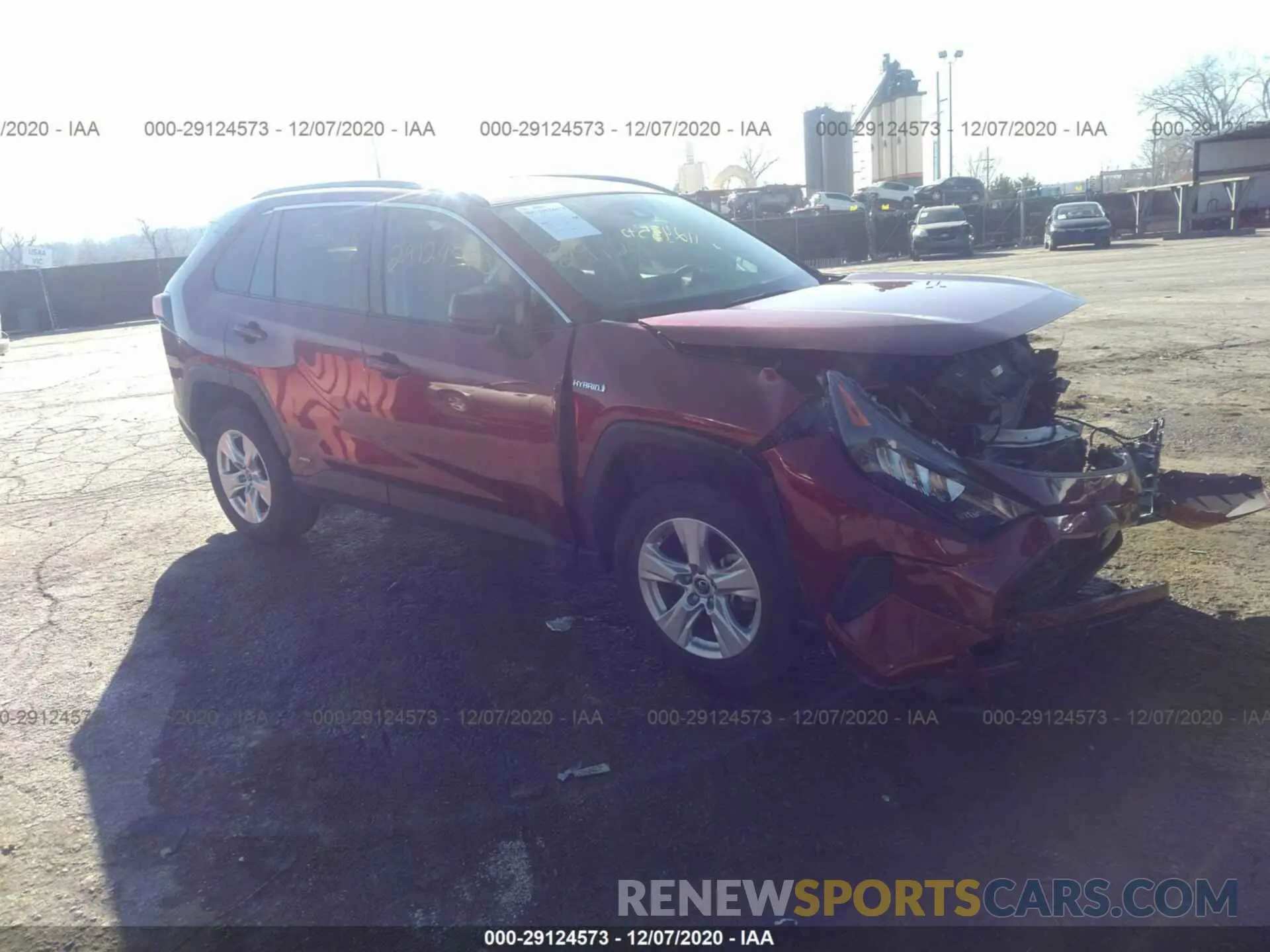 1 Photograph of a damaged car JTMLWRFV8KD022794 TOYOTA RAV4 2019