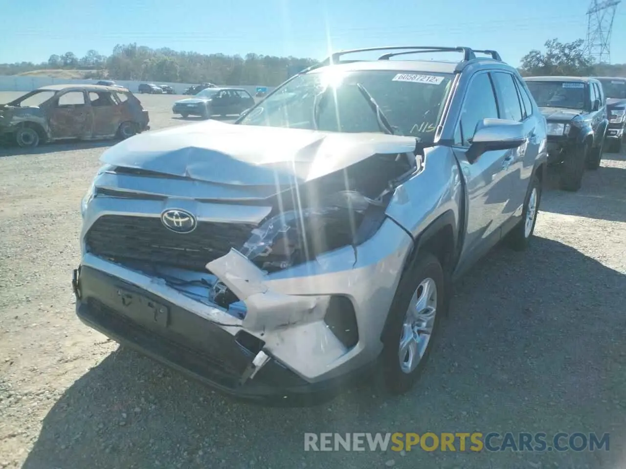 2 Photograph of a damaged car JTMMWRFV3KD504190 TOYOTA RAV4 2019