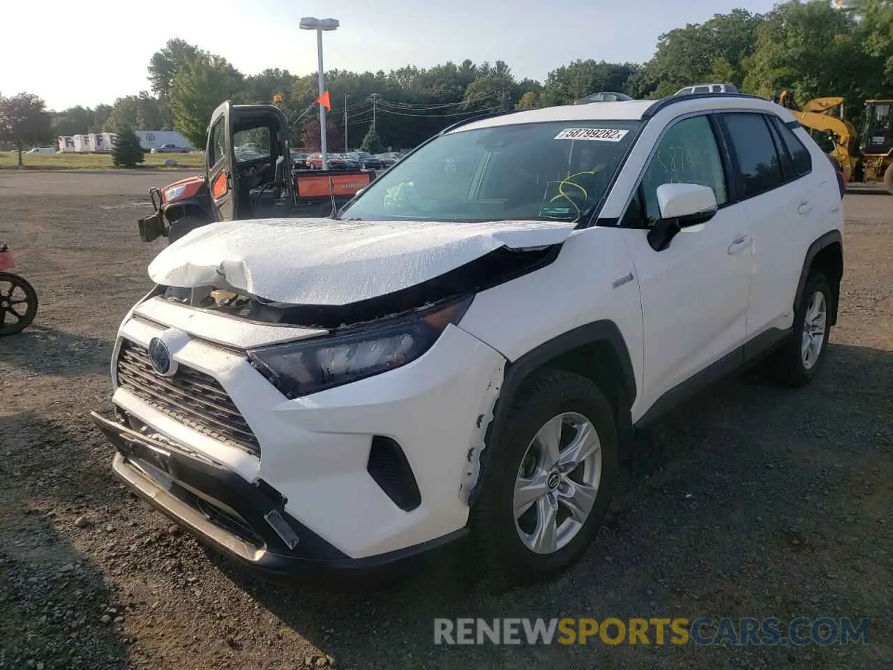 2 Photograph of a damaged car JTMMWRFV6KD505074 TOYOTA RAV4 2019