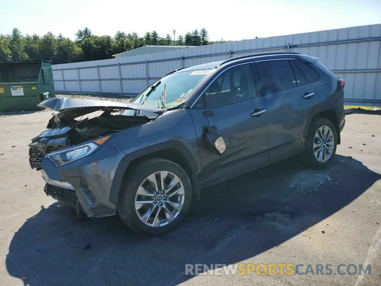 1 Photograph of a damaged car JTMN1RFV0KD521614 TOYOTA RAV4 2019