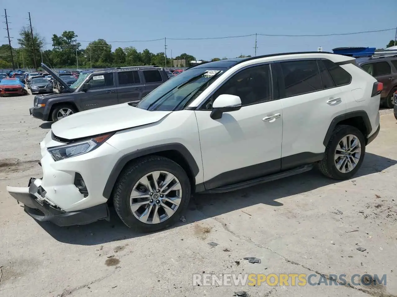 1 Photograph of a damaged car JTMN1RFV7KD501599 TOYOTA RAV4 2019