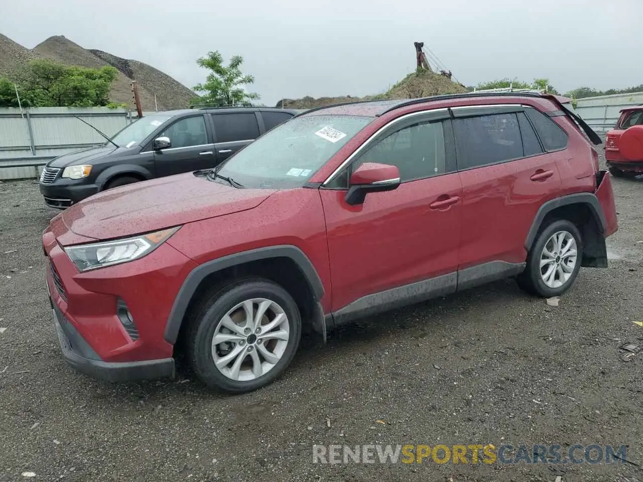 1 Photograph of a damaged car JTMP1RFV0KD021963 TOYOTA RAV4 2019
