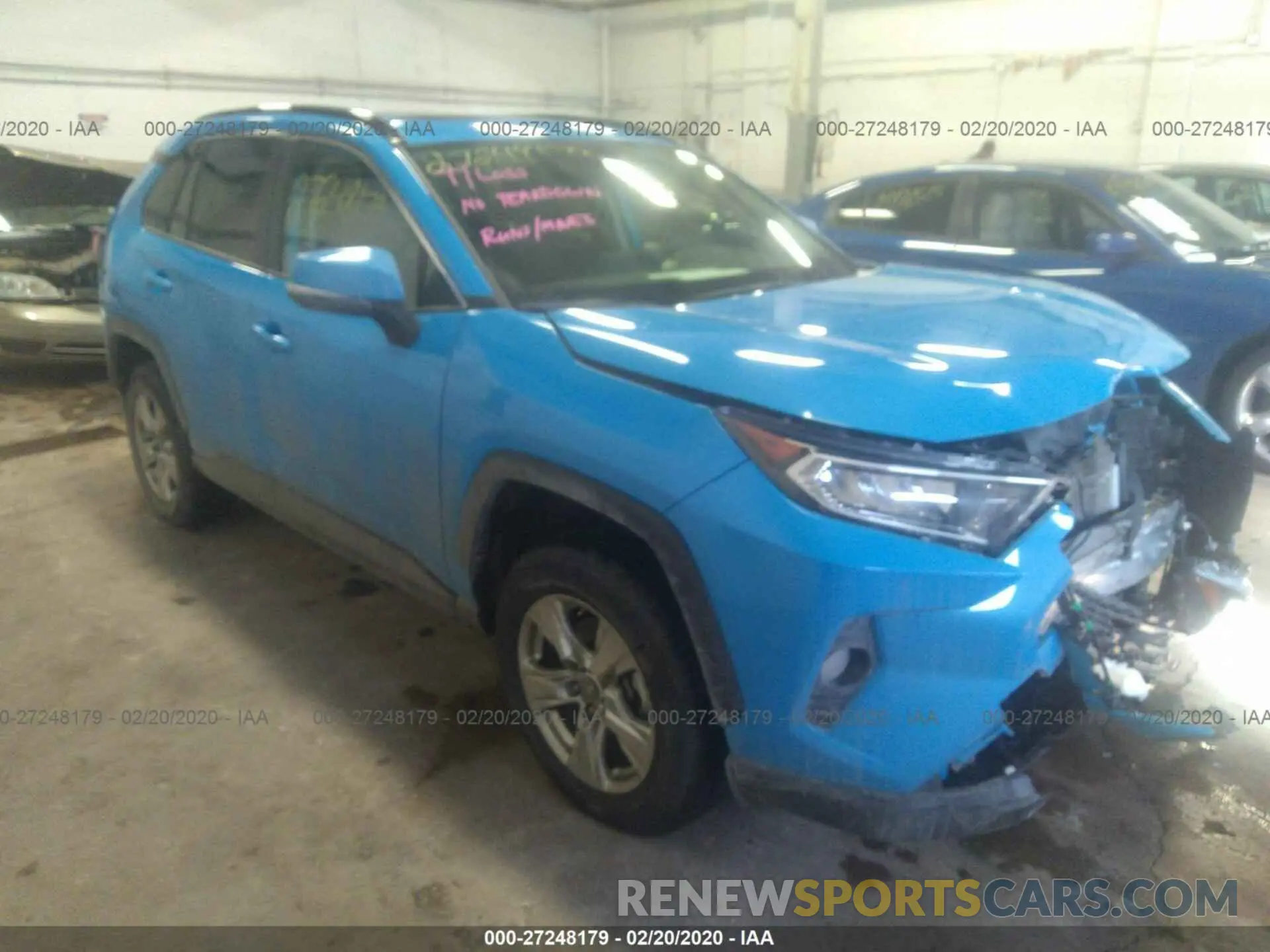 1 Photograph of a damaged car JTMP1RFV0KD029948 TOYOTA RAV4 2019