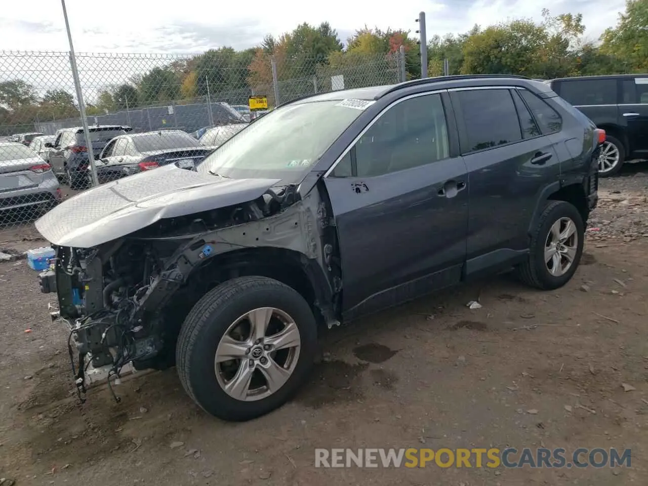 1 Photograph of a damaged car JTMP1RFV0KD039525 TOYOTA RAV4 2019