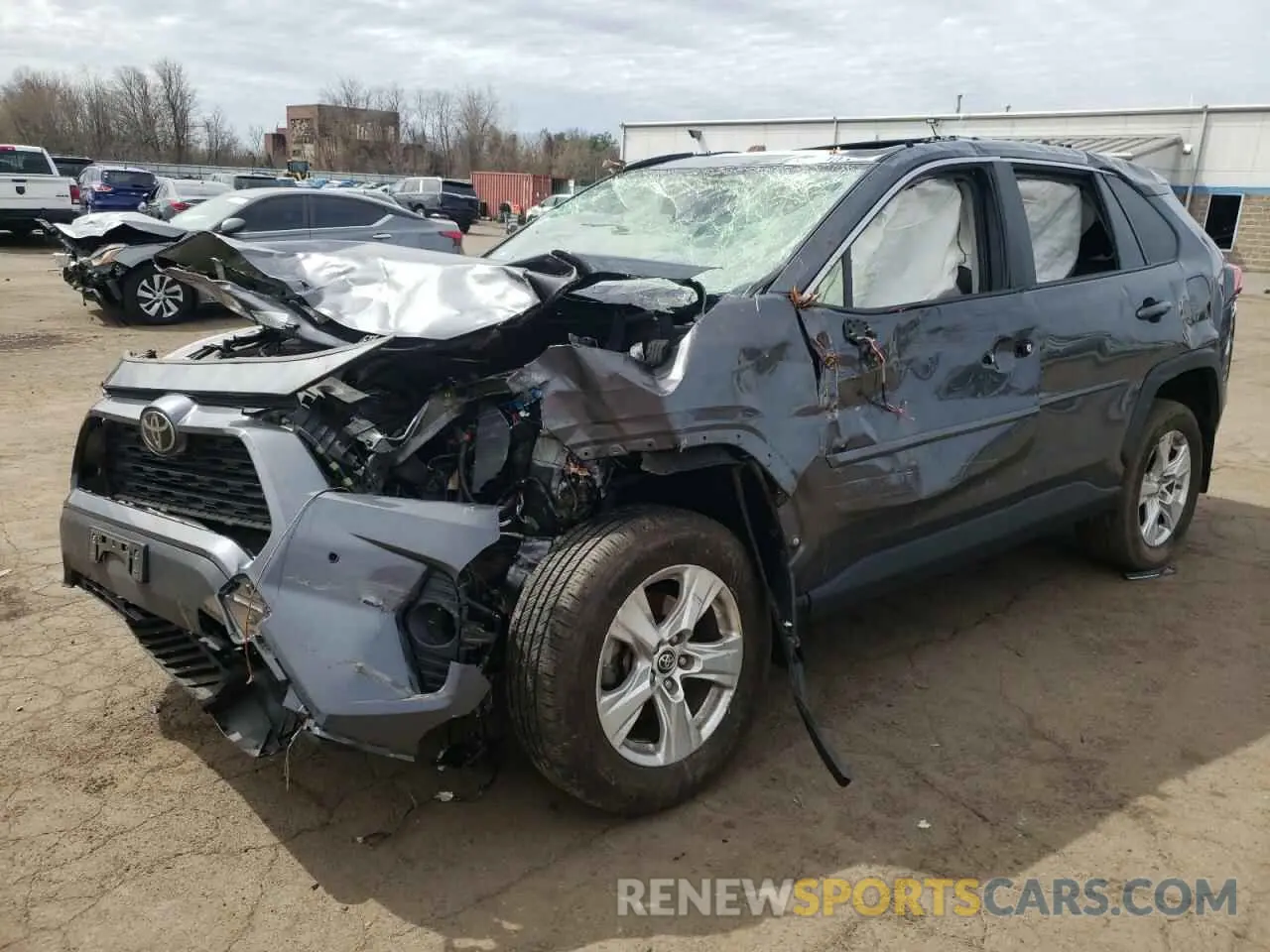 1 Photograph of a damaged car JTMP1RFV1KD008624 TOYOTA RAV4 2019
