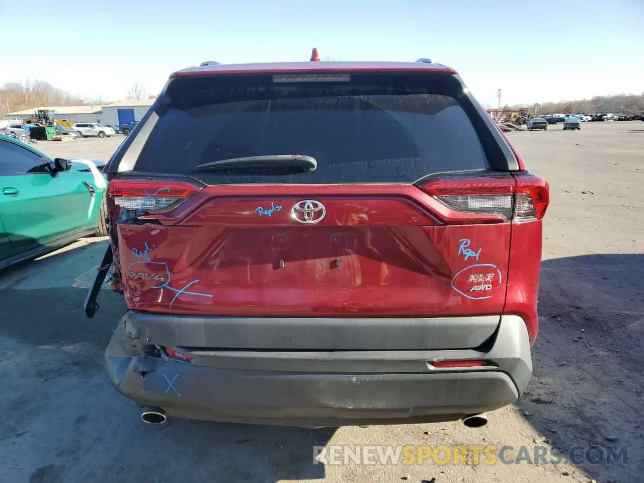 6 Фотография поврежденного автомобиля JTMP1RFV2KD039171 TOYOTA RAV4 2019
