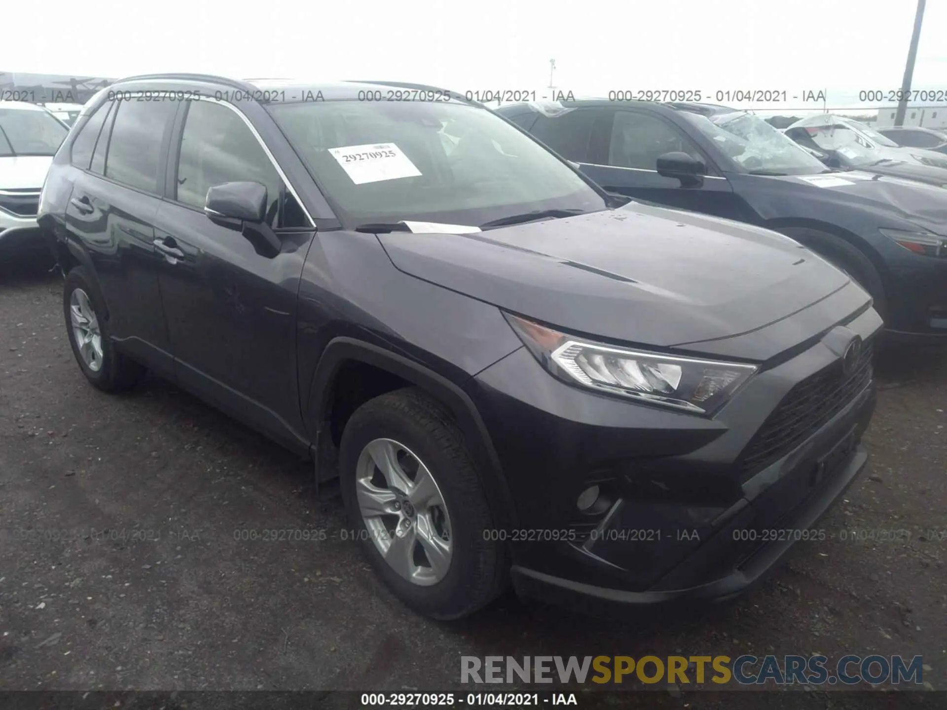 1 Photograph of a damaged car JTMP1RFV2KD044421 TOYOTA RAV4 2019