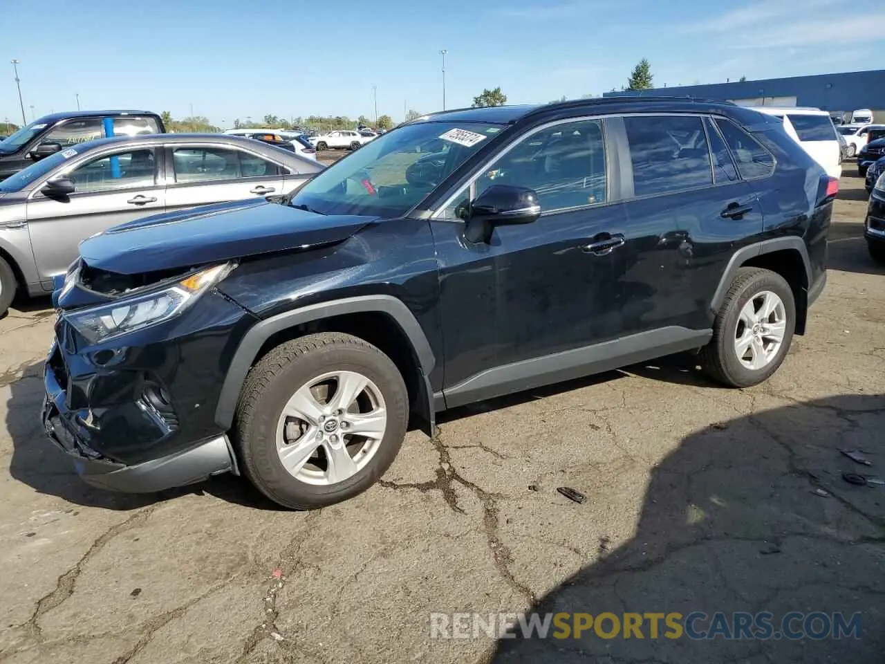 1 Photograph of a damaged car JTMP1RFV6KJ005607 TOYOTA RAV4 2019