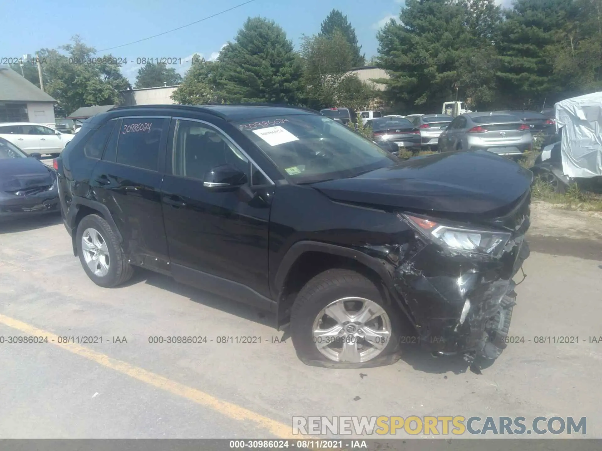 1 Photograph of a damaged car JTMP1RFV8KD012458 TOYOTA RAV4 2019