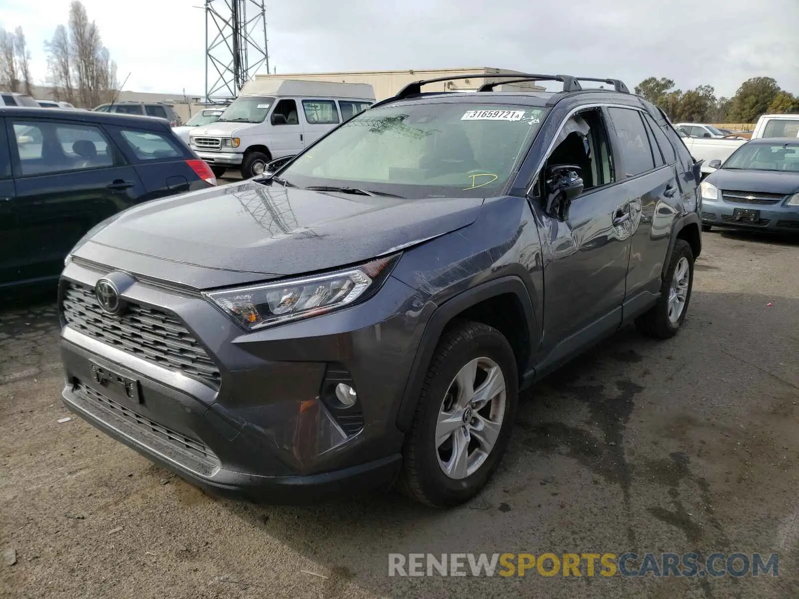 2 Photograph of a damaged car JTMP1RFV8KD034394 TOYOTA RAV4 2019