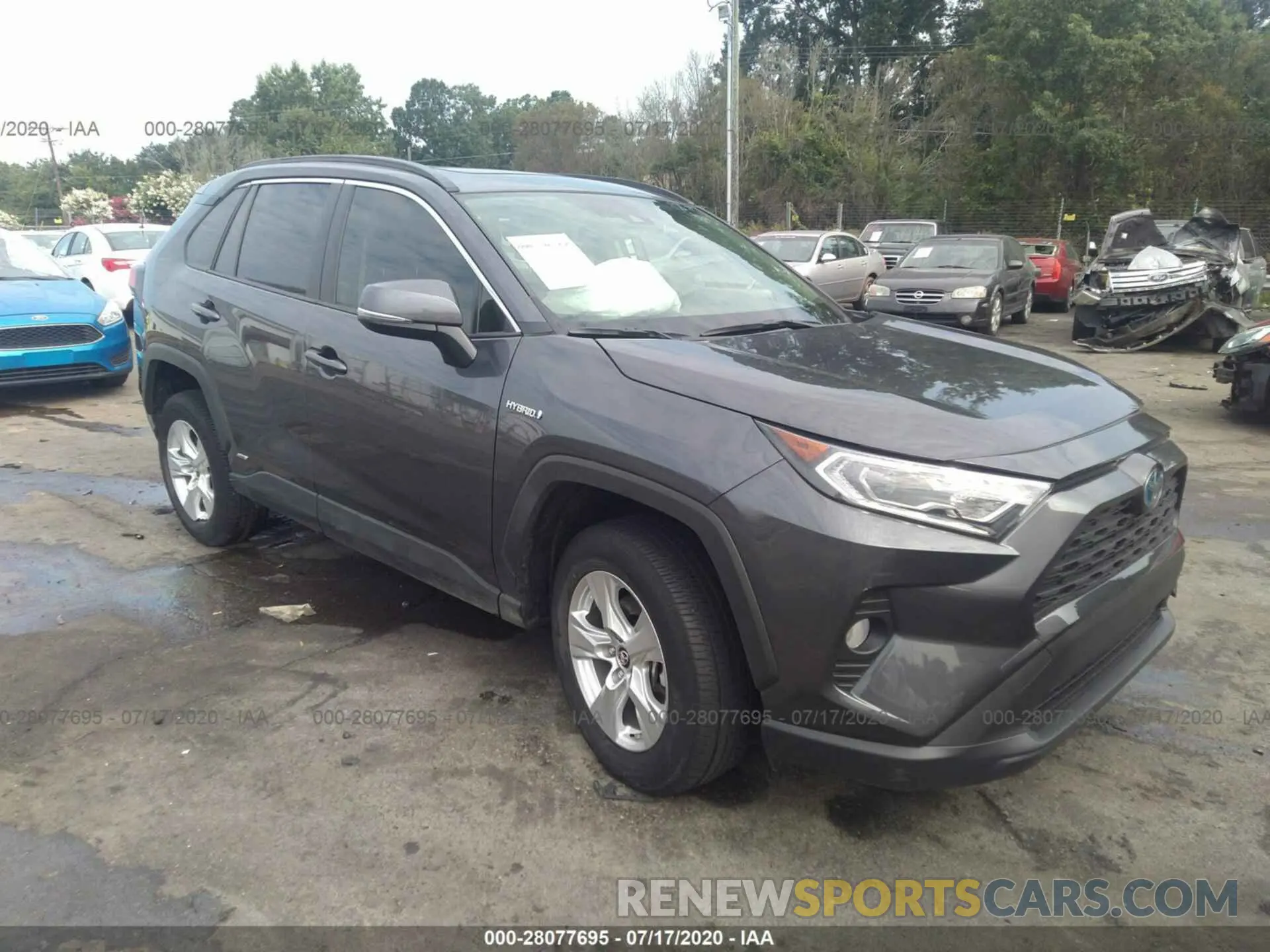 1 Photograph of a damaged car JTMRWRFV0KJ006438 TOYOTA RAV4 2019